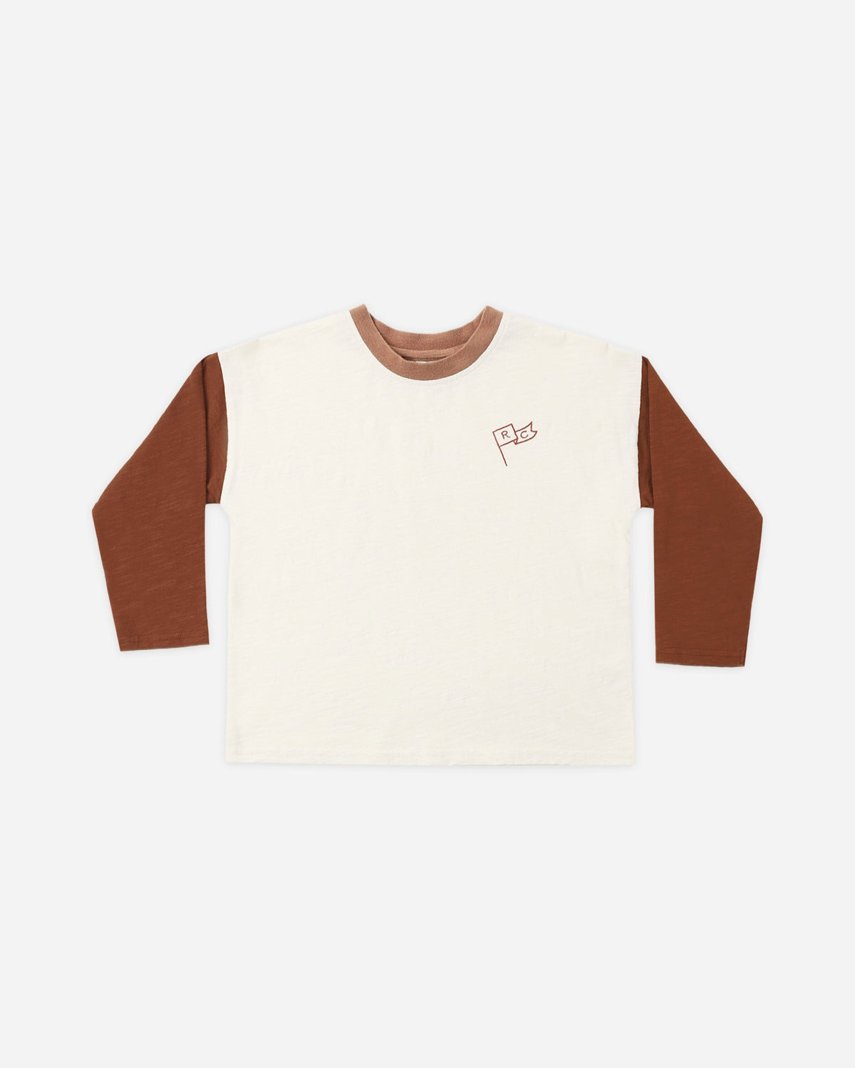 キャムデンロングスリーブTシャツブリックカラーブロック