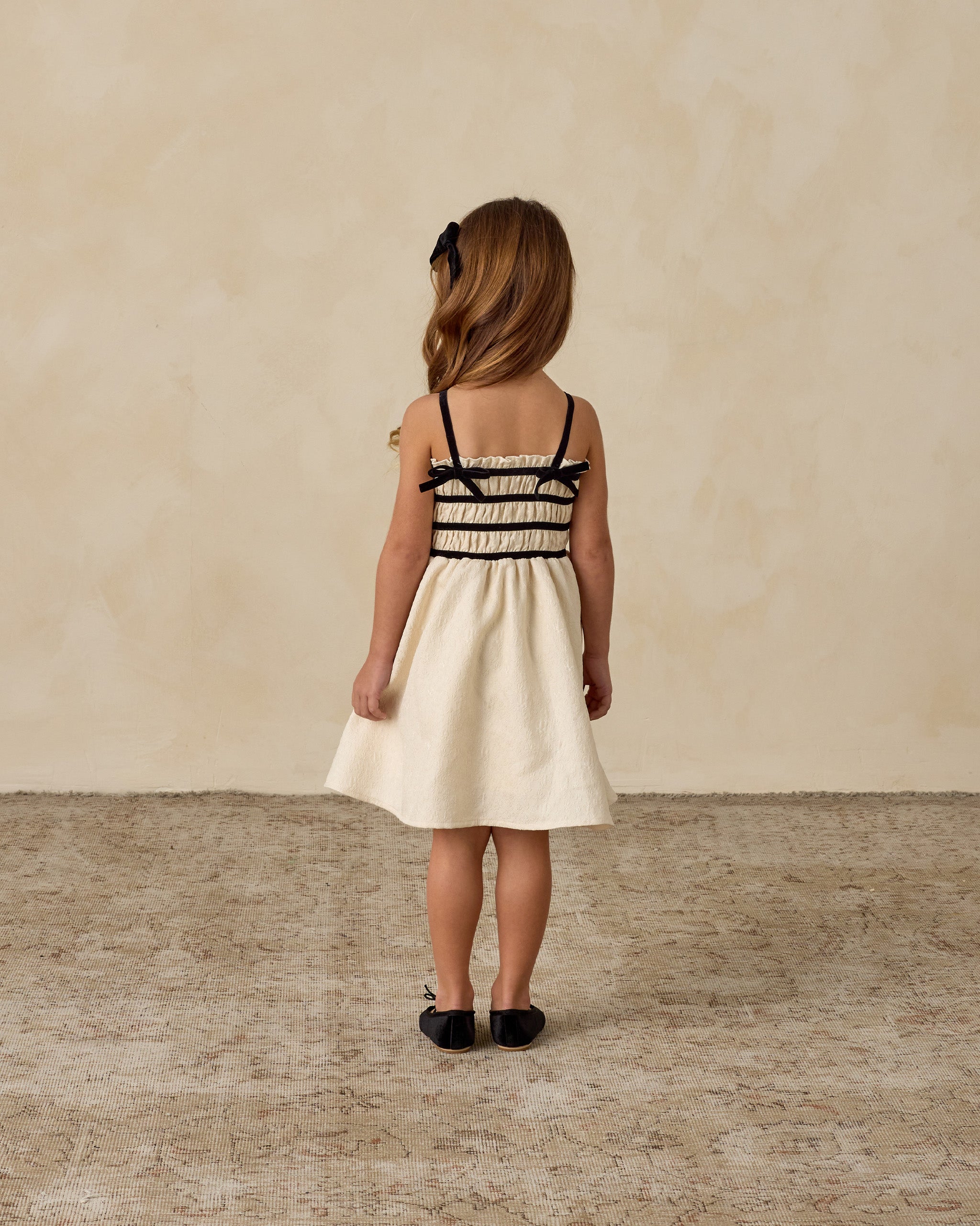 Rylee + Cru ライリーアンドクルー ベビー服 子供服  アナベルドレス　メタリックアイボリー