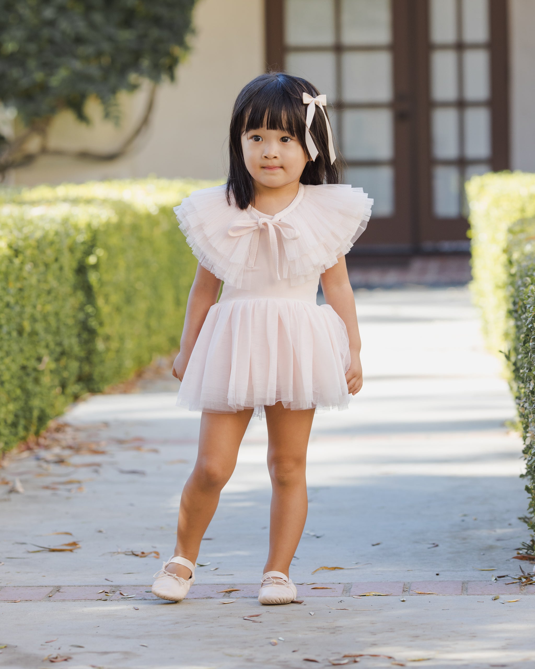 Rylee + Cru ライリーアンドクルー ベビー服 子供服 ラッフルチュールカラー　ブラッシュ