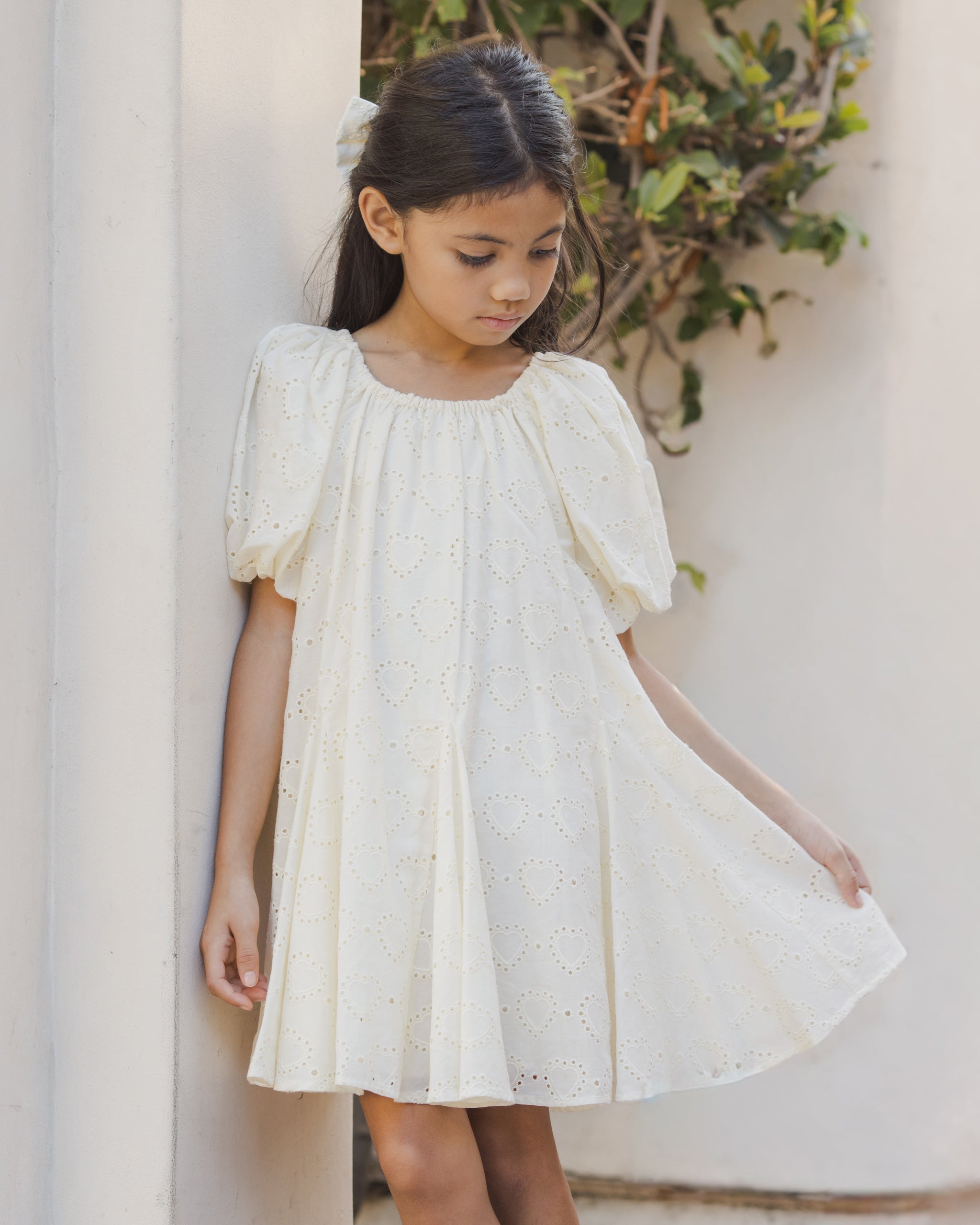 Rylee + Cru ライリーアンドクルー ベビー服 子供服 エバーリーボウ　アイボリー