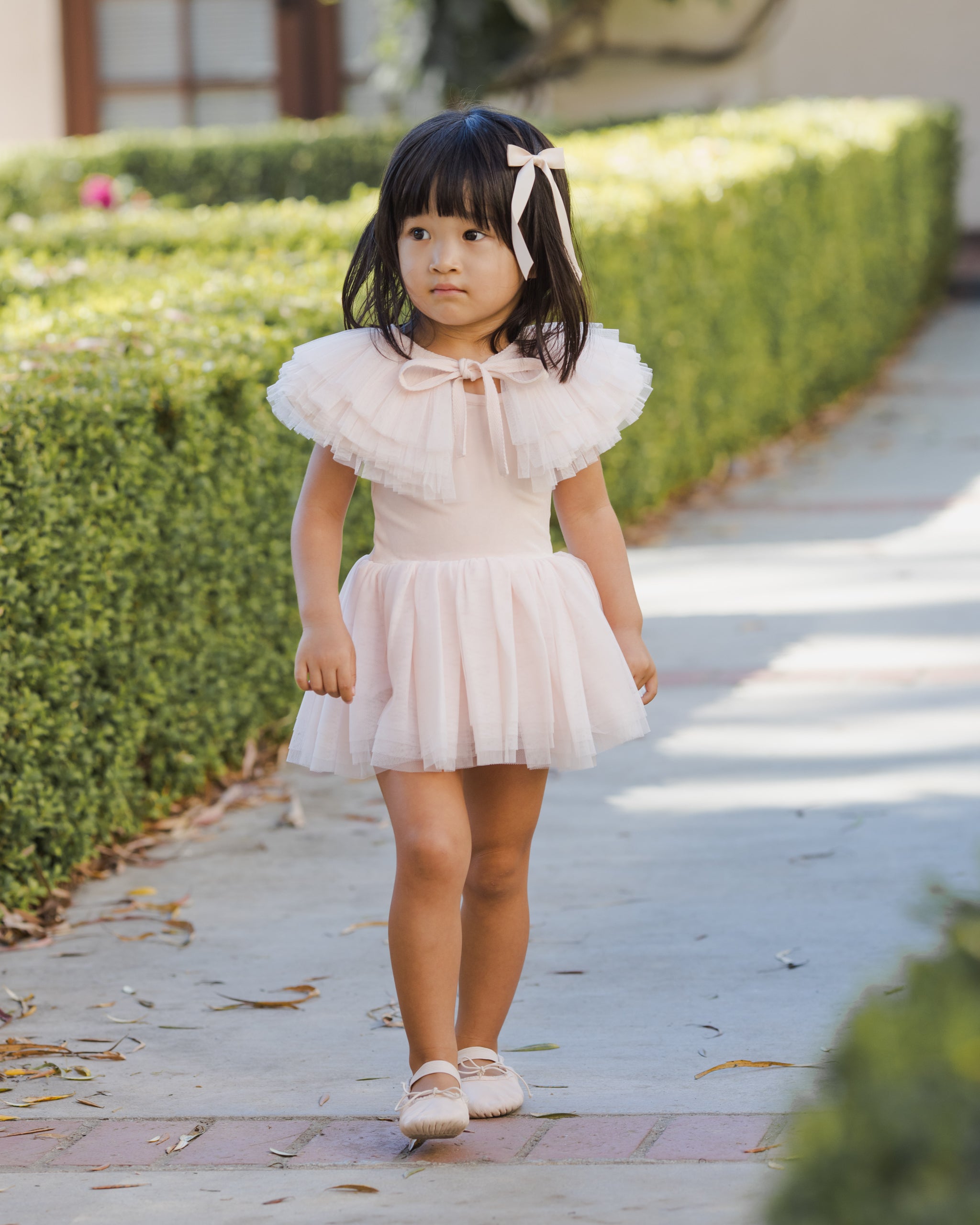 Rylee + Cru ライリーアンドクルー ベビー服 子供服 ラッフルチュールカラー　ブラッシュ