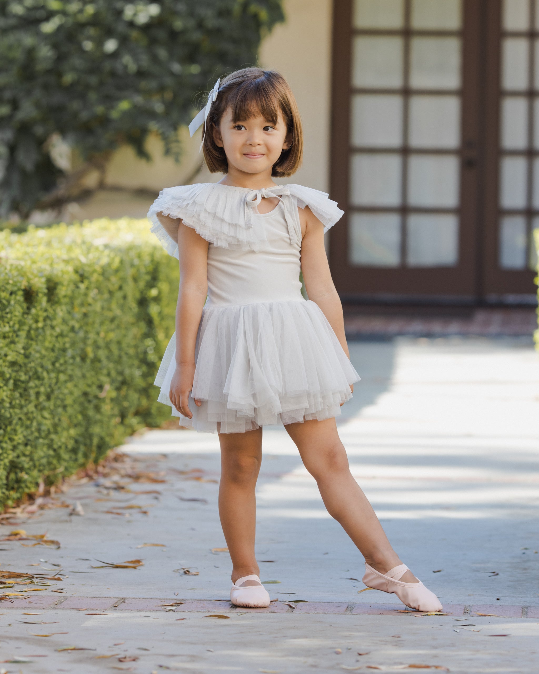 Rylee + Cru ライリーアンドクルー ベビー服 子供服 ラッフルチュールカラー　ミスト