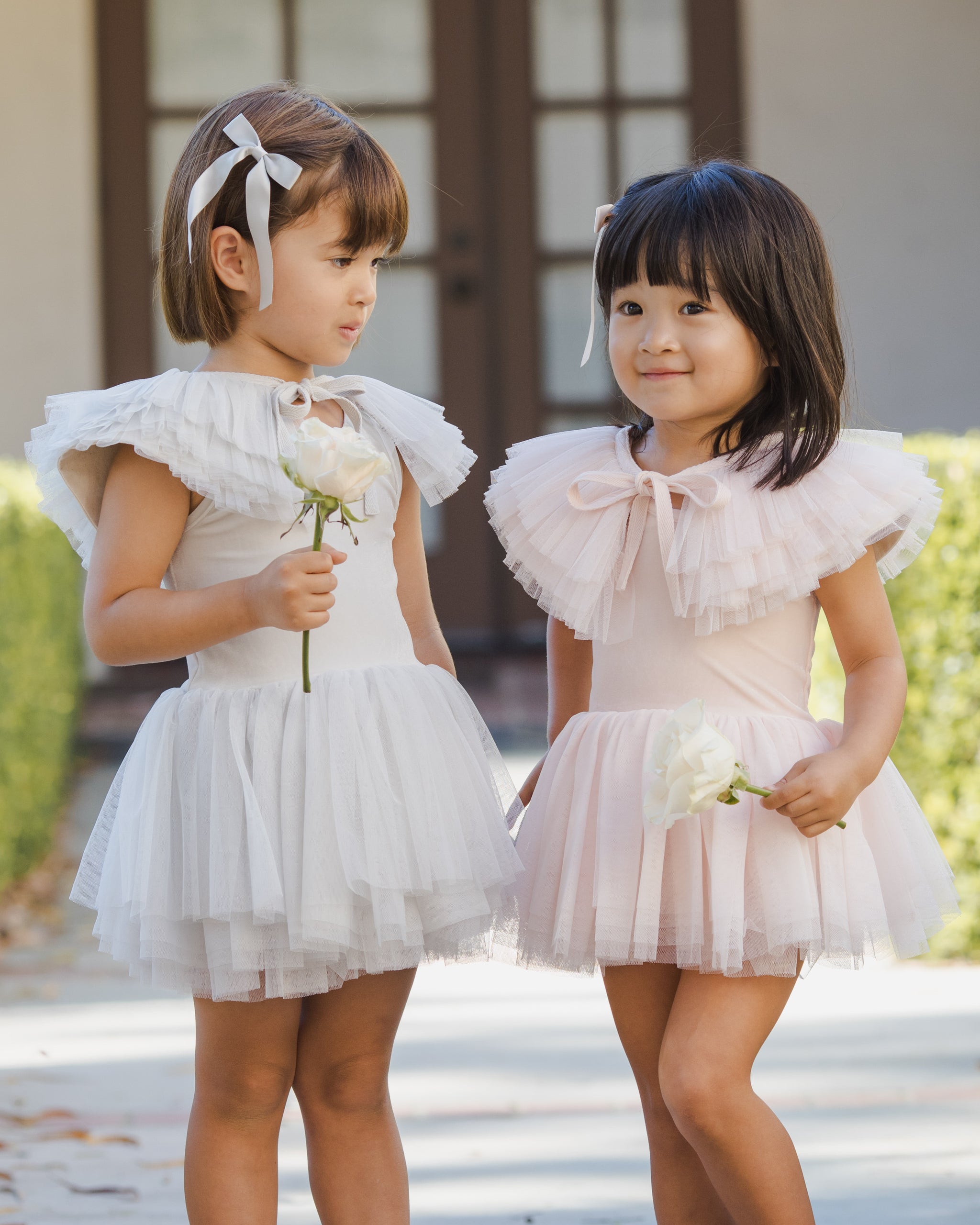Rylee + Cru ライリーアンドクルー ベビー服 子供服 ラッフルチュールカラー　ブラッシュ