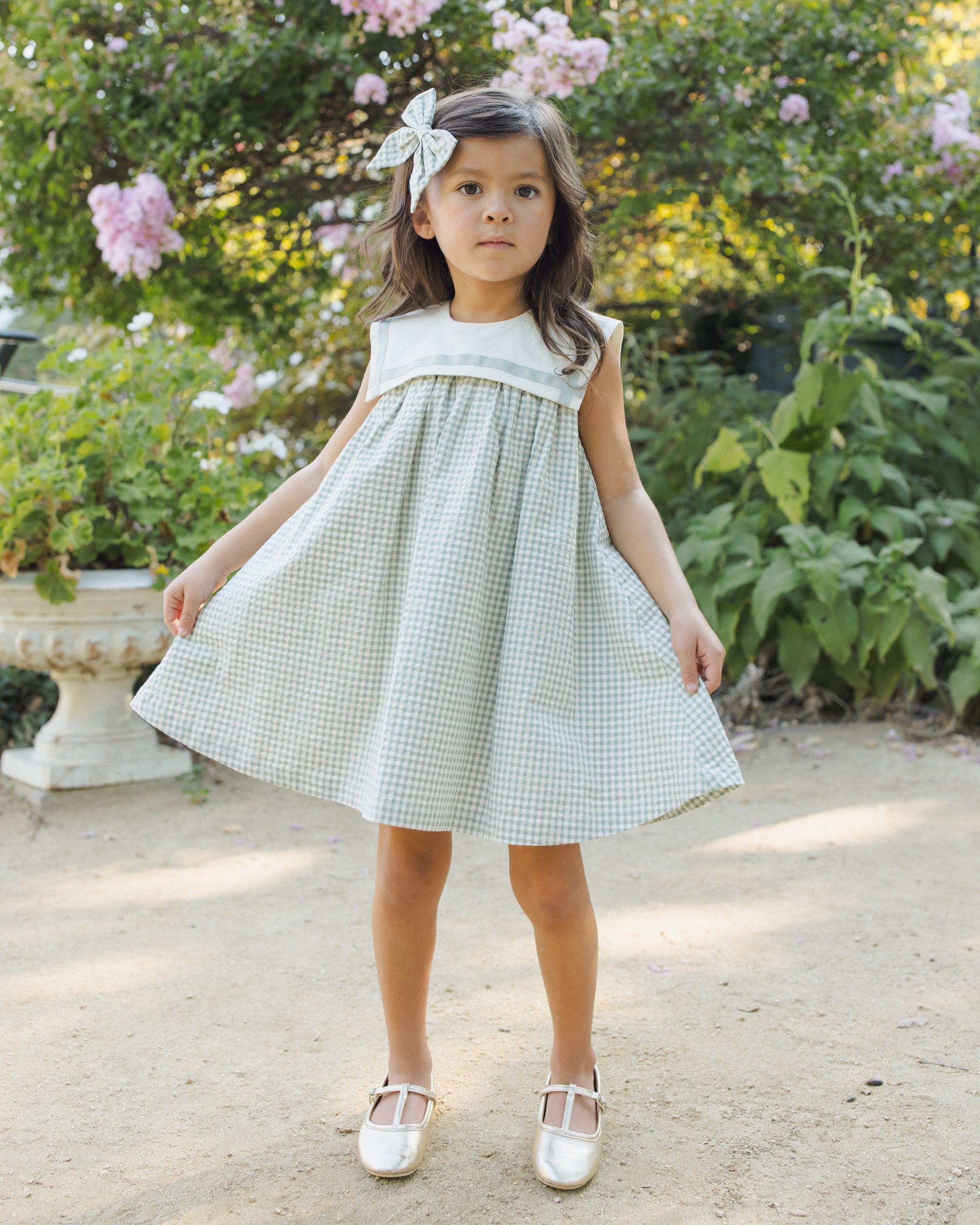 Rylee + Cru ライリーアンドクルー ベビー服 子供服 ノラ・ボウ　ユーカリチェック