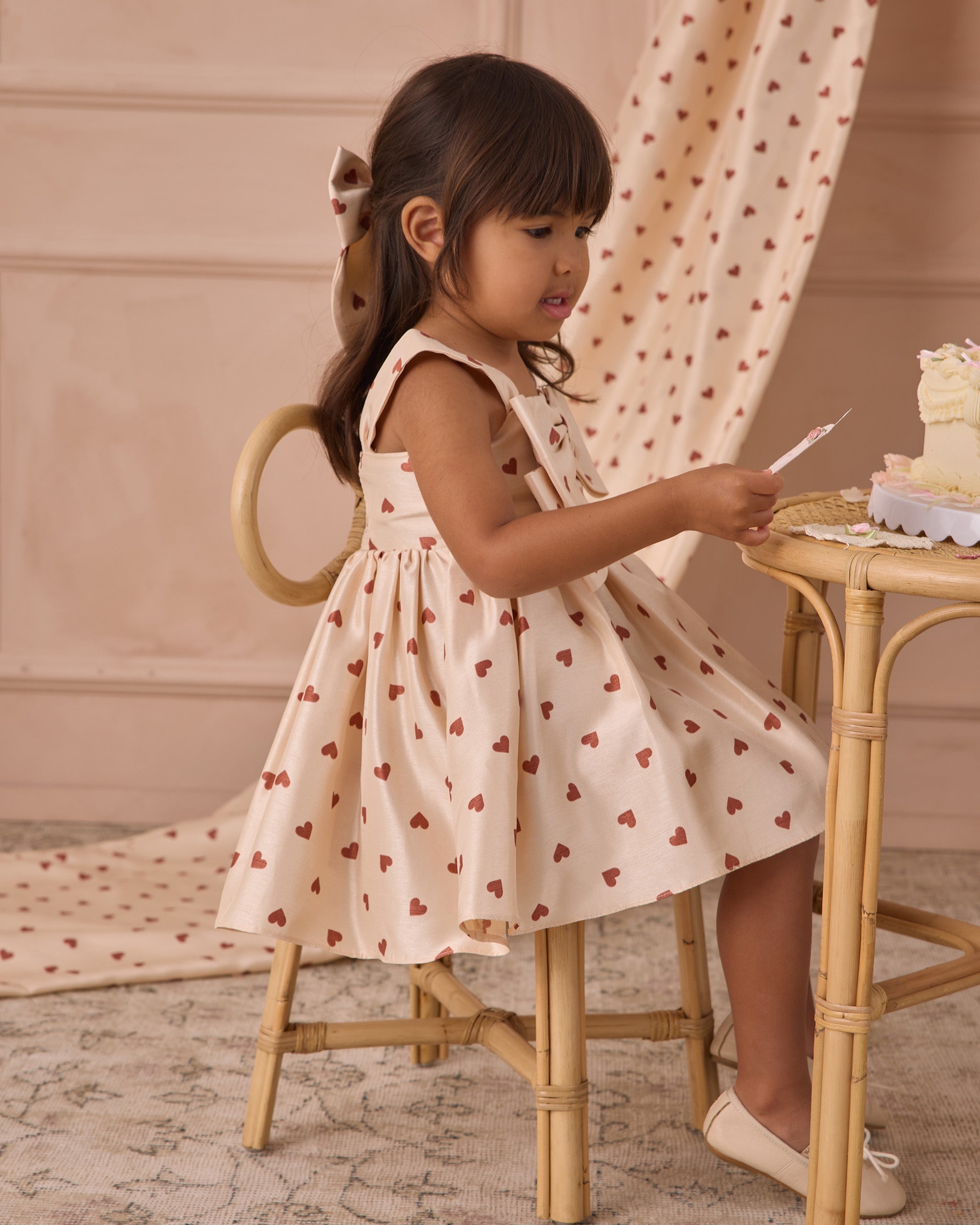 Rylee + Cru ライリーアンドクルー ベビー服 子供服 エバーリーボウ　レッドハーツ