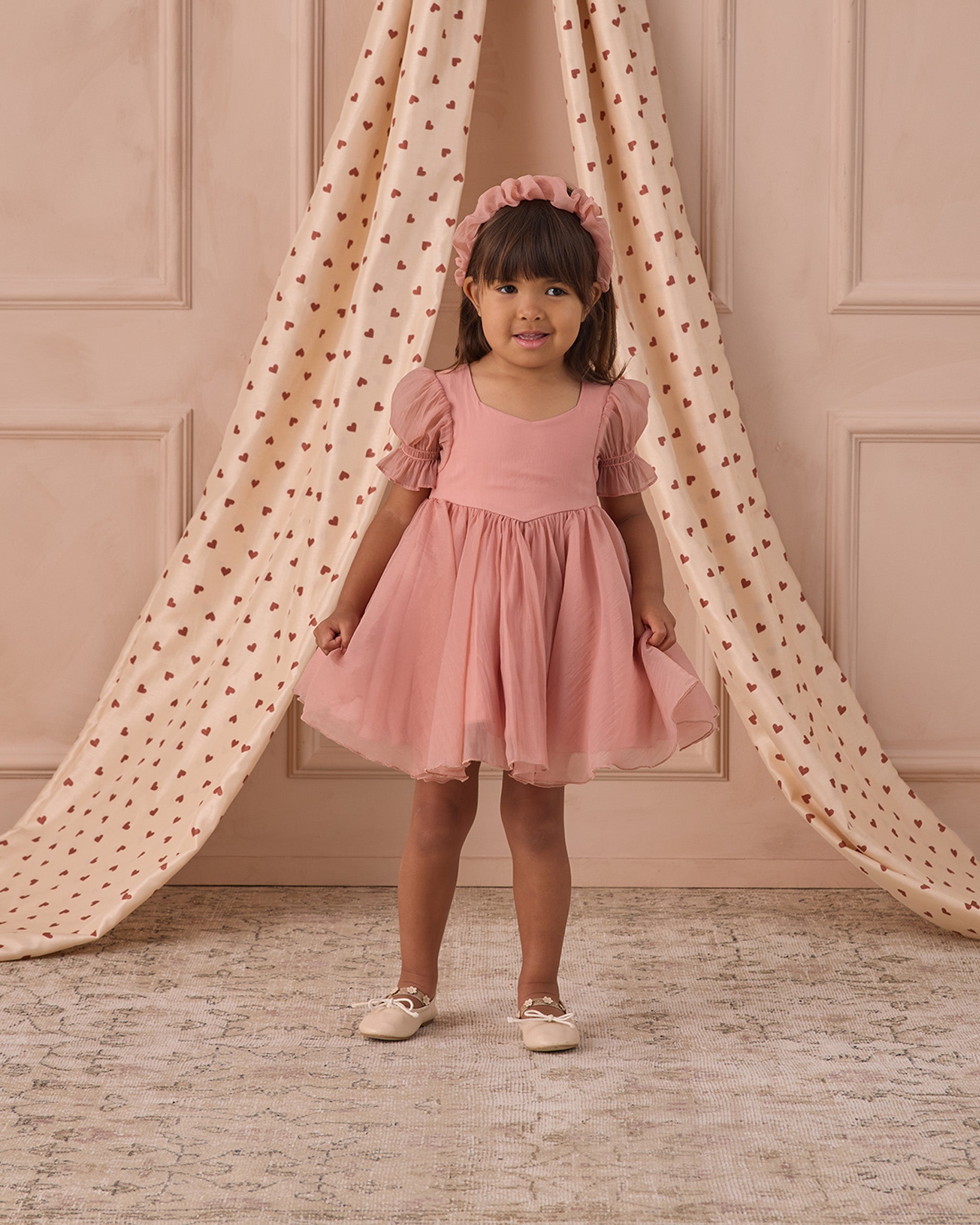 Rylee + Cru ライリーアンドクルー ベビー服 子供服 バレンタインドレス　ピンク