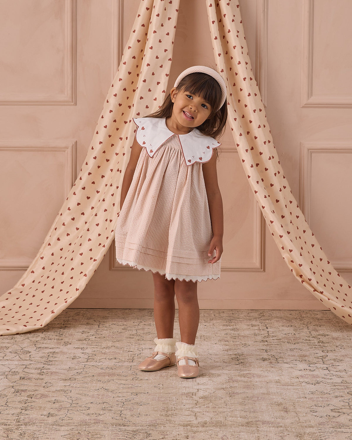 Rylee + Cru ライリーアンドクルー ベビー服 子供服 パデッドヘッドバンド　ペタルシアサッカー