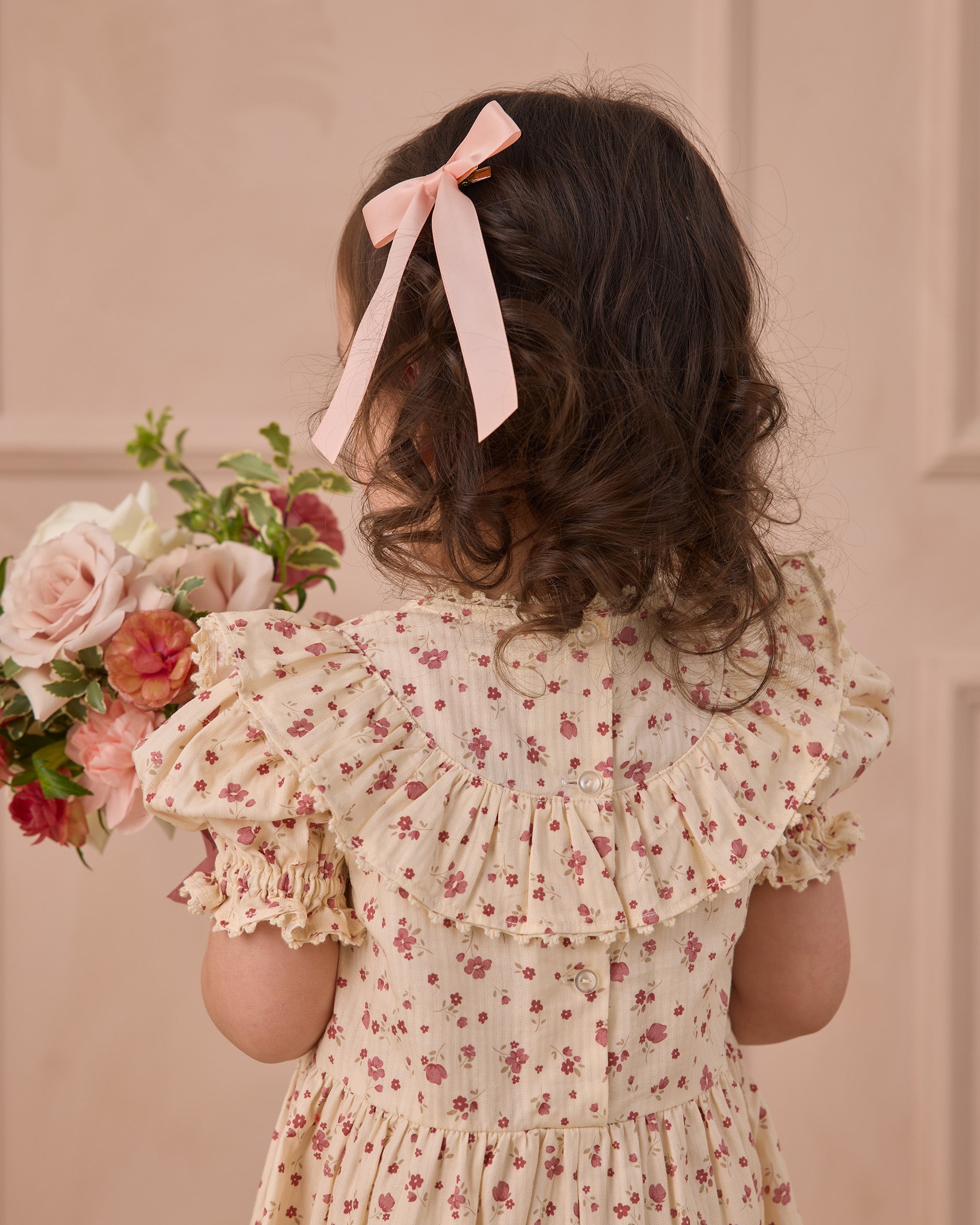 Rylee + Cru ライリーアンドクルー ベビー服 子供服 サテンリボンボウ　ブラッシュ、レッド、ピンク