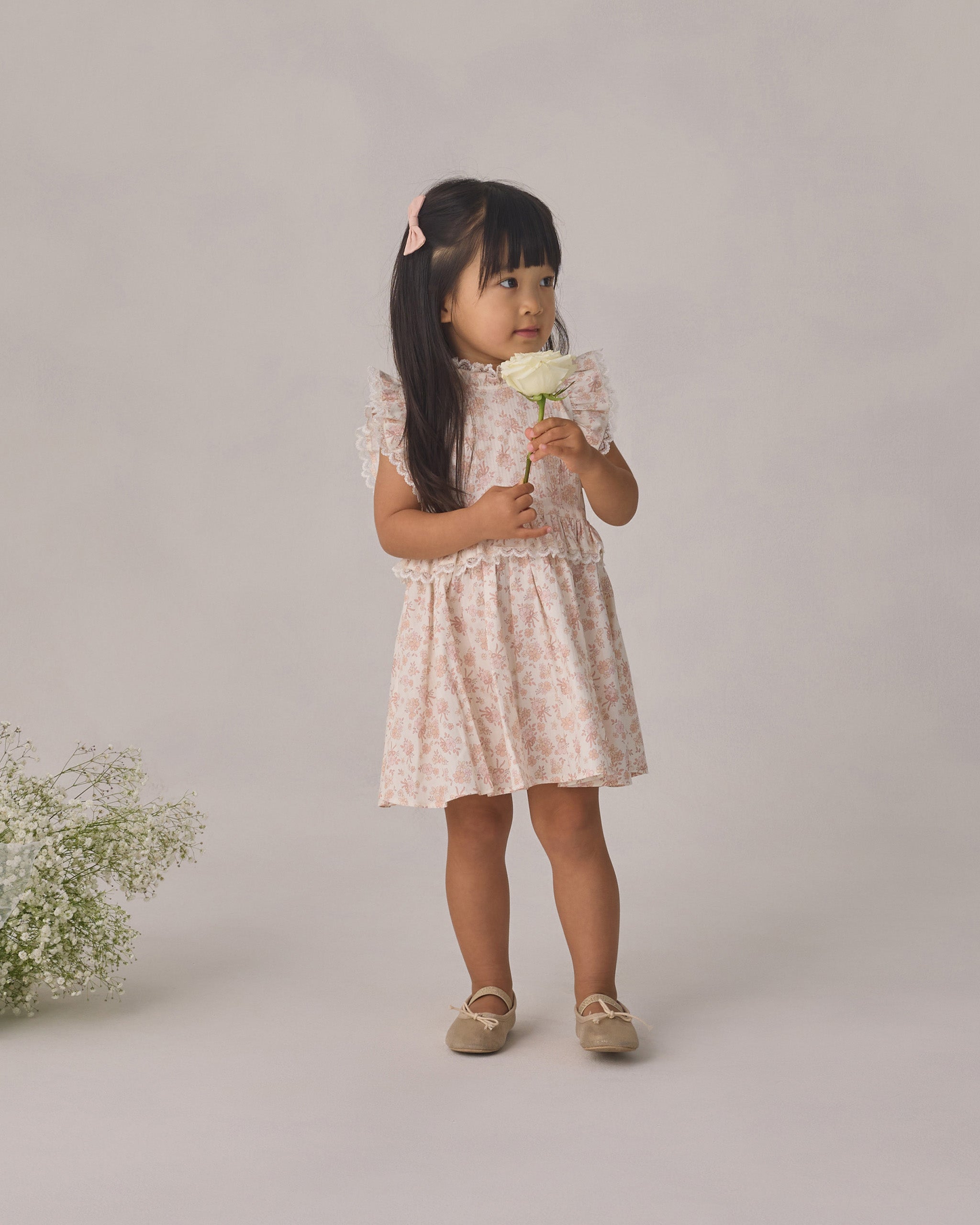 Rylee + Cru ライリーアンドクルー ベビー服 子供服 リトルボウクリップ　ブラッシュ