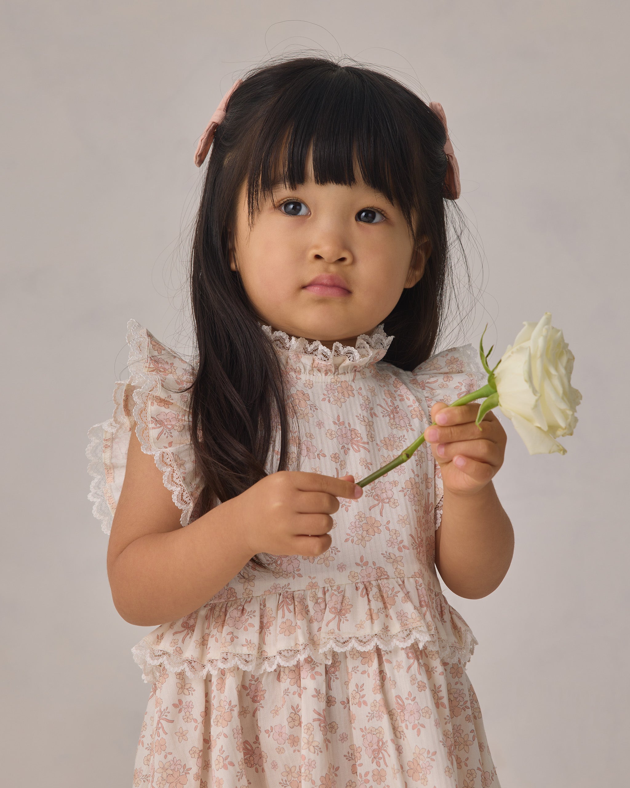 Rylee + Cru ライリーアンドクルー ベビー服 子供服 リトルボウクリップ　ブラッシュ