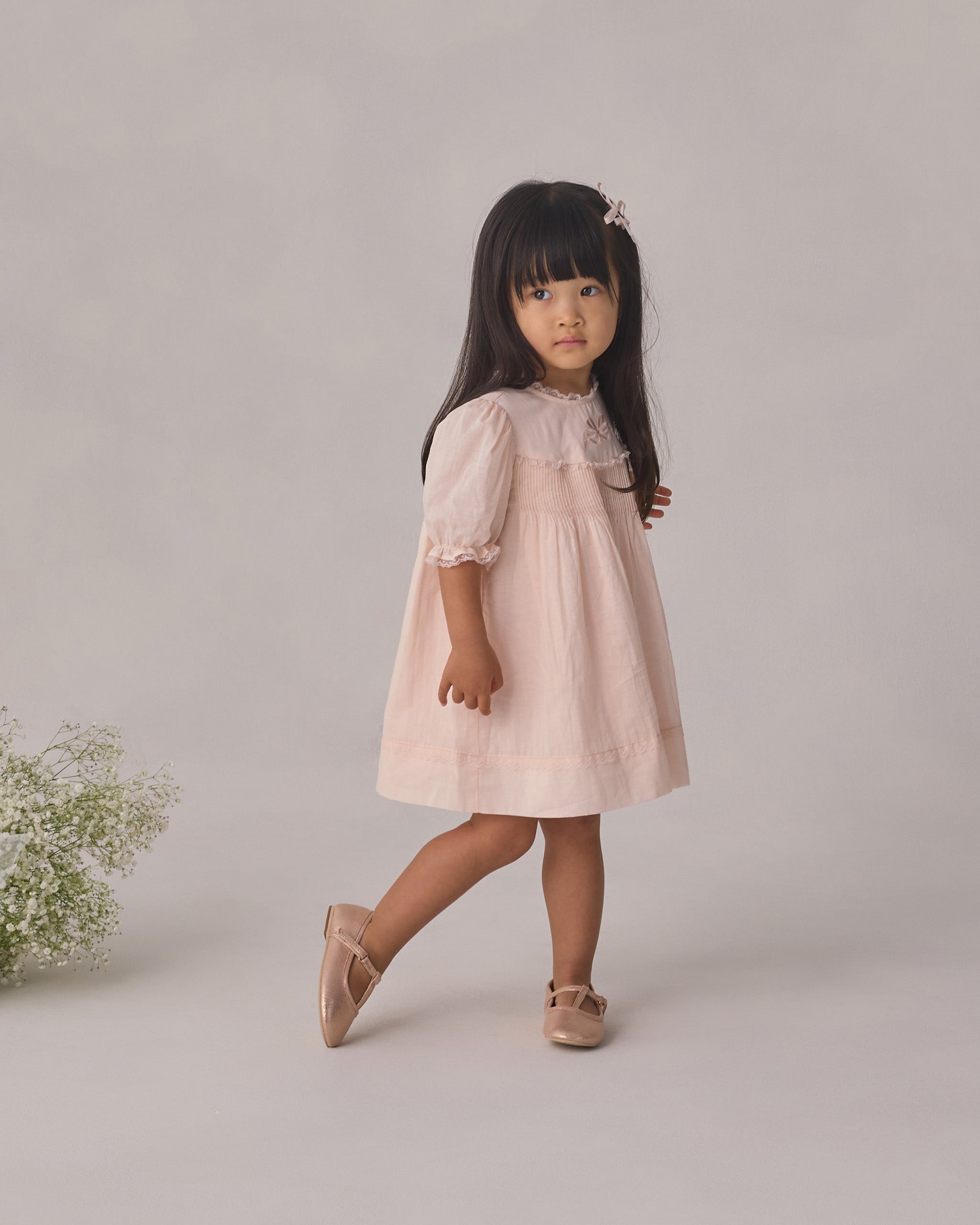 Rylee + Cru ライリーアンドクルー ベビー服 子供服 ペネロペ ドレス　ブラッシュ