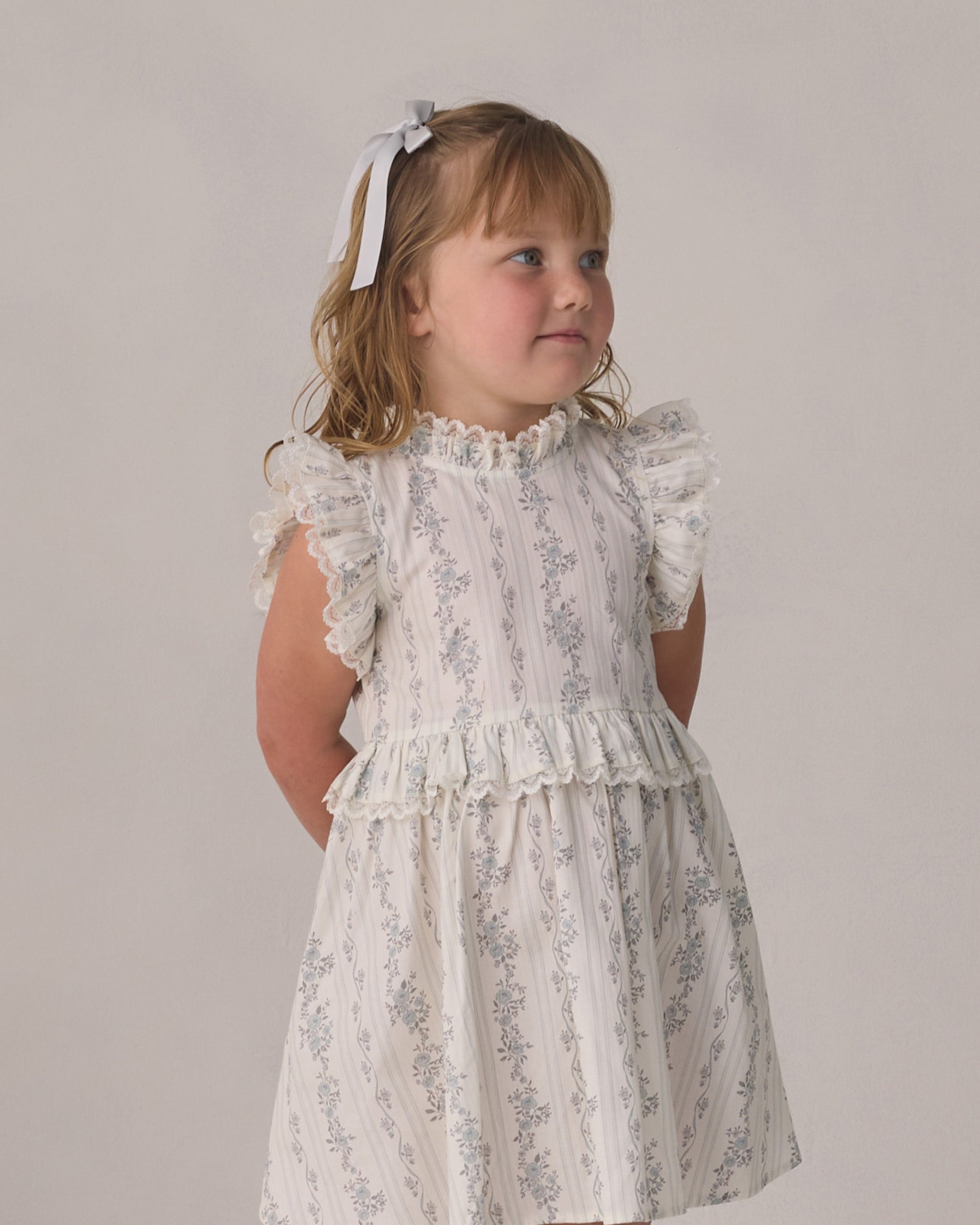 Rylee + Cru ライリーアンドクルー ベビー服 子供服 アリスドレス　フレンチフローラルストライプ