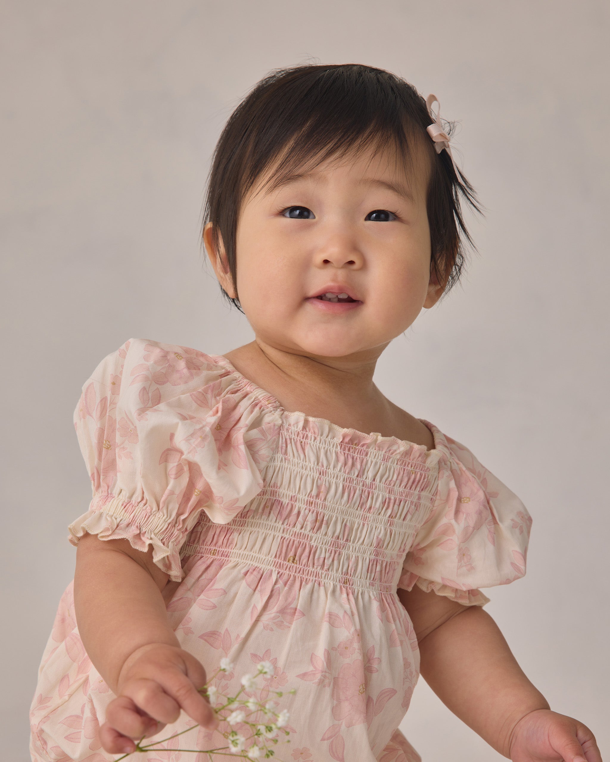 Rylee + Cru ライリーアンドクルー ベビー服 子供服 ヘーゼルロンパース　ブラッシュイングリッシュローズ