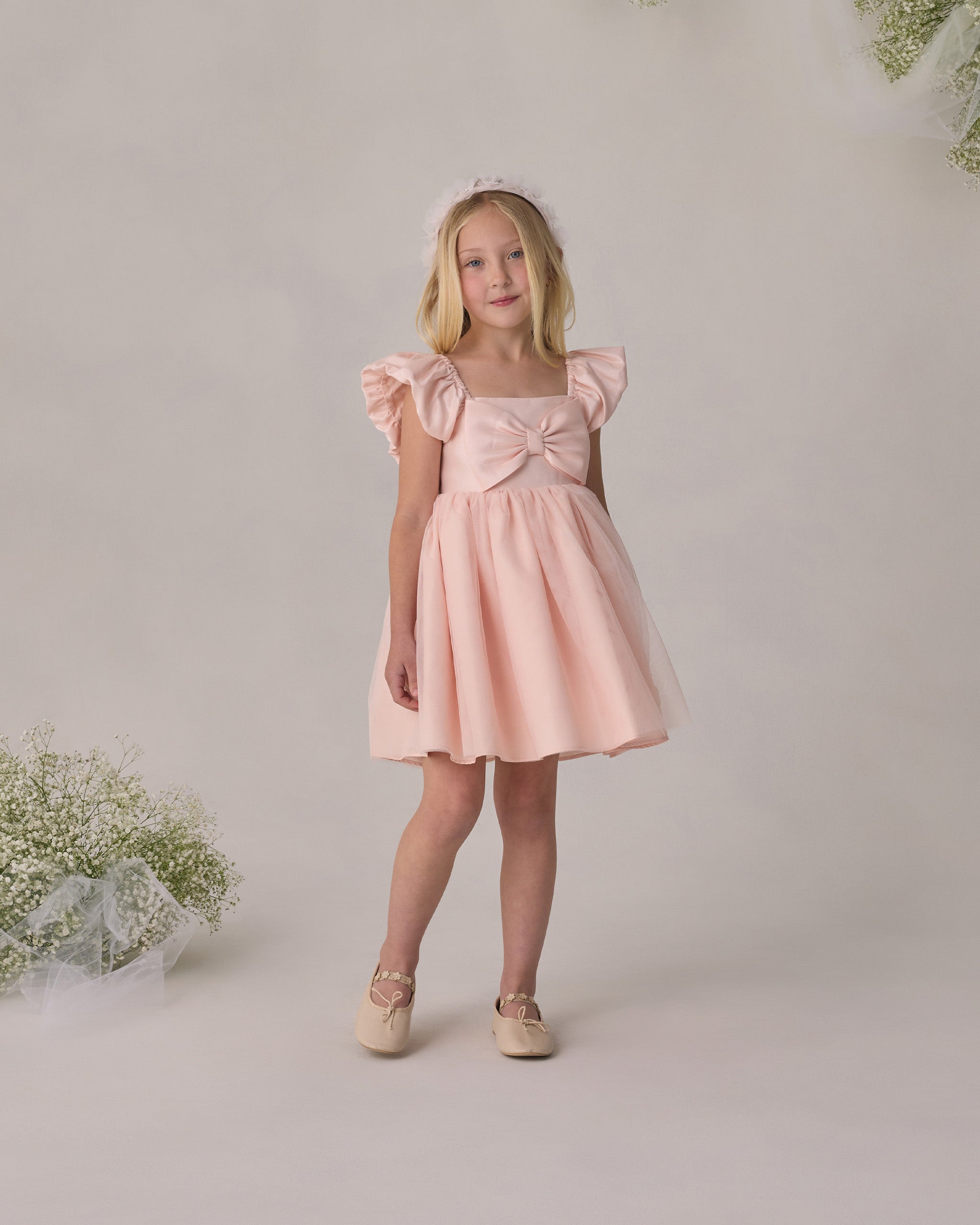 Rylee + Cru ライリーアンドクルー ベビー服 子供服 マドレーヌドレス　ブラッシュ