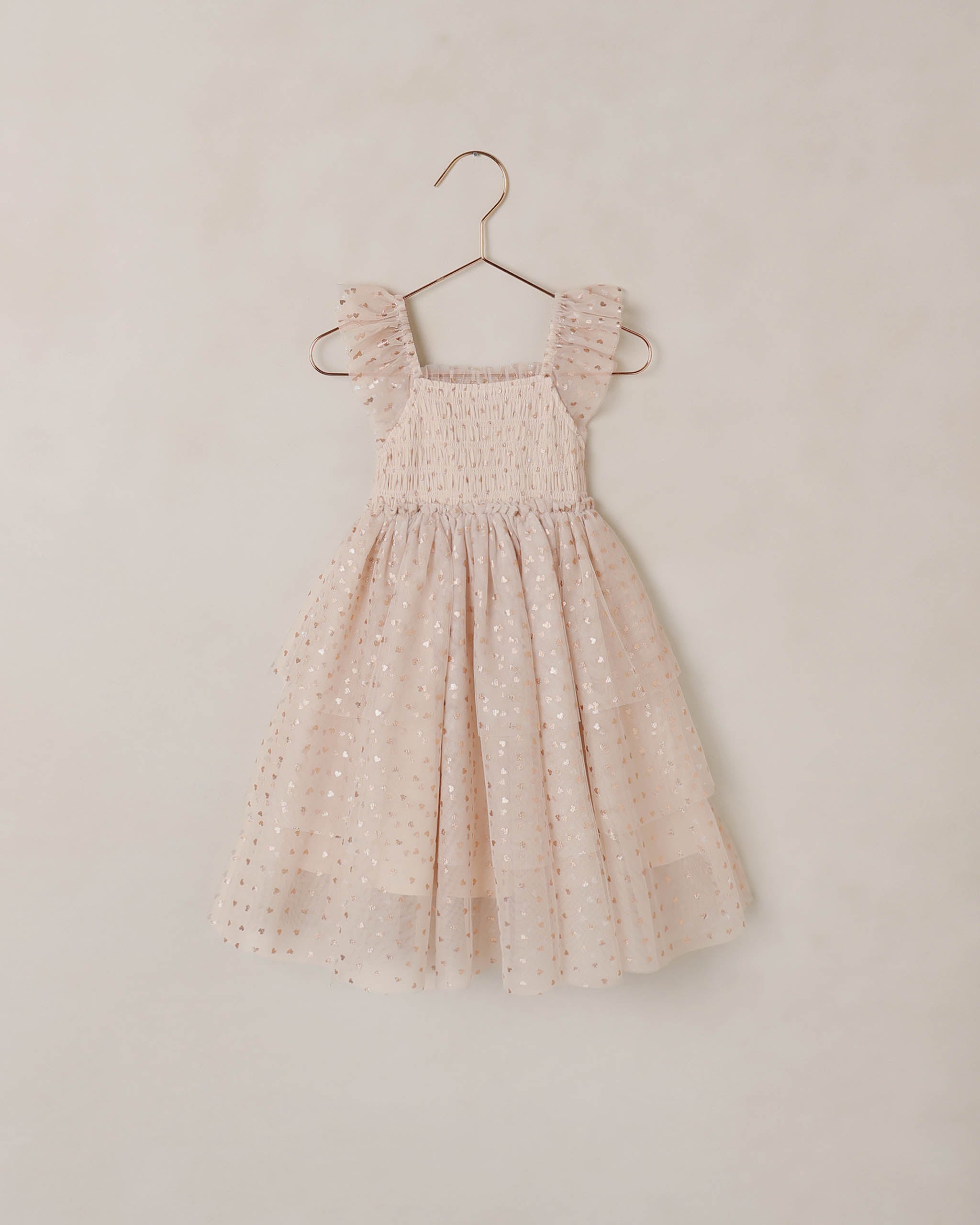 Rylee + Cru ライリーアンドクルー ベビー服 子供服 ヴァレンティーナドレス　ローズゴールドハート