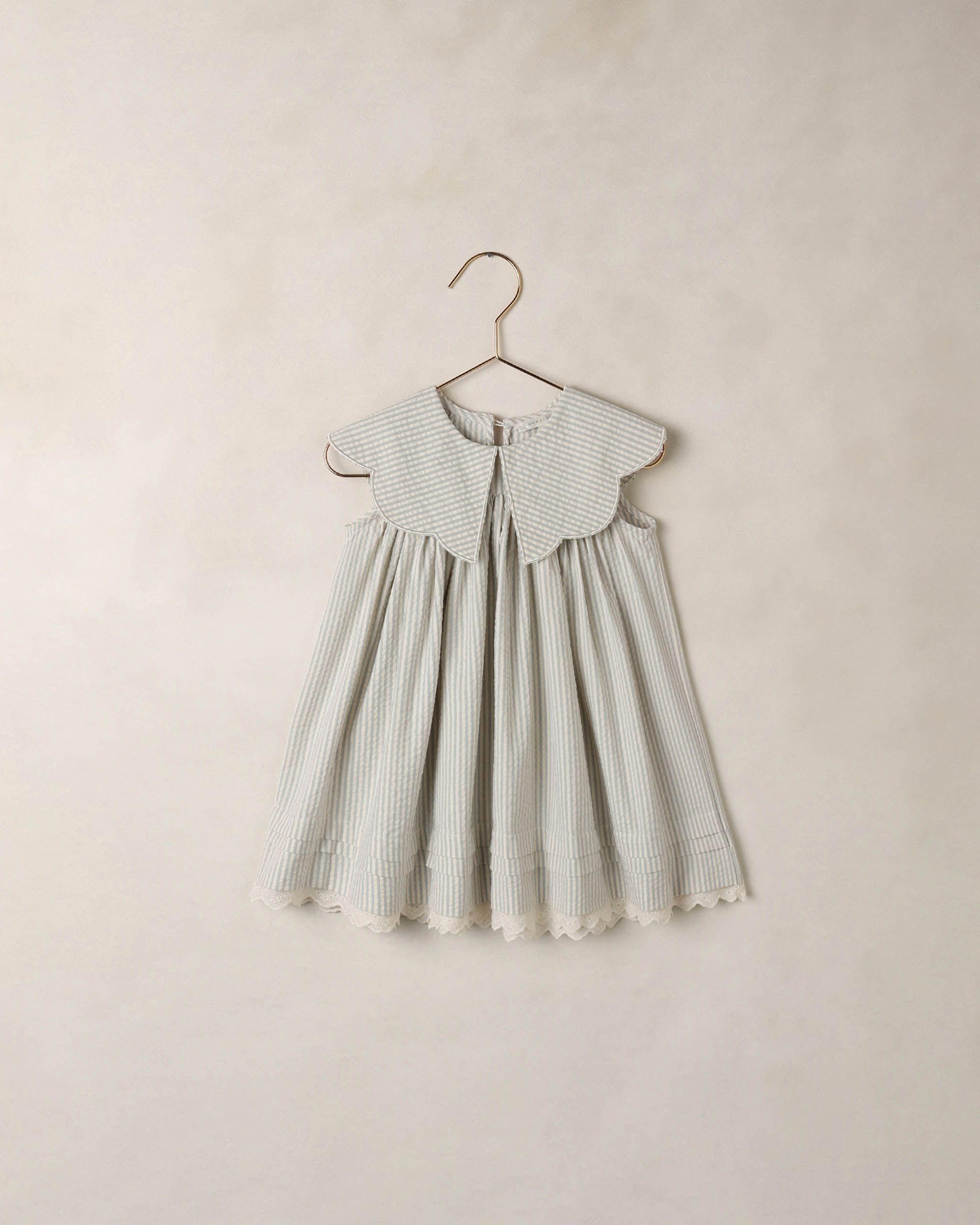 Rylee + Cru ライリーアンドクルー ベビー服 子供服 フローレンスドレス　スカイストライプ