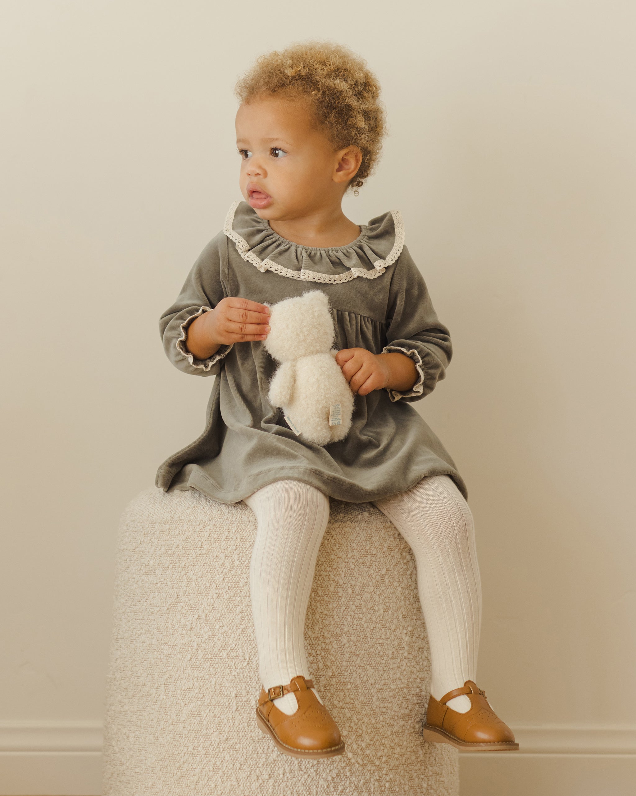 Rylee + Cru ライリーアンドクルー ベビー服 子供服  ベロアベビードレス　フォレスト