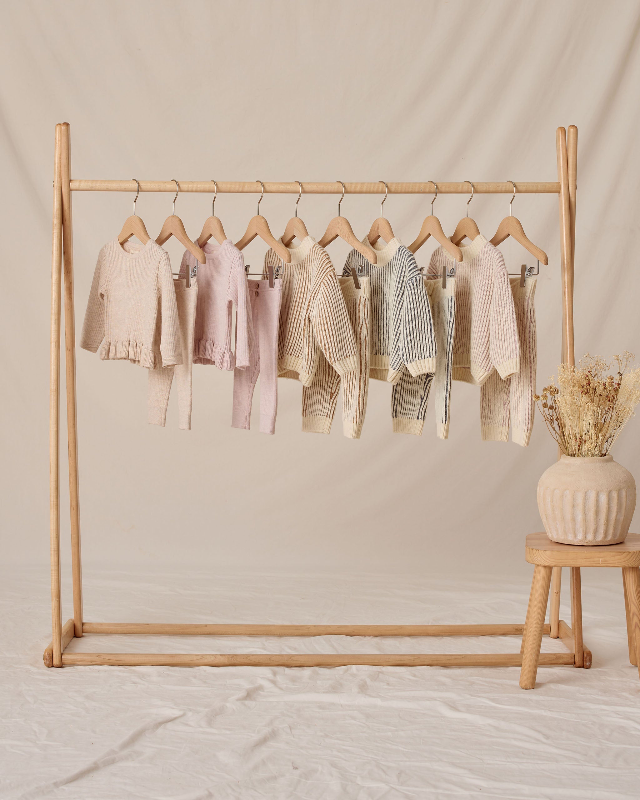 Rylee + Cru ライリーアンドクルー ベビー服 子供服  リブニットレギンス　ヘザーオートミール