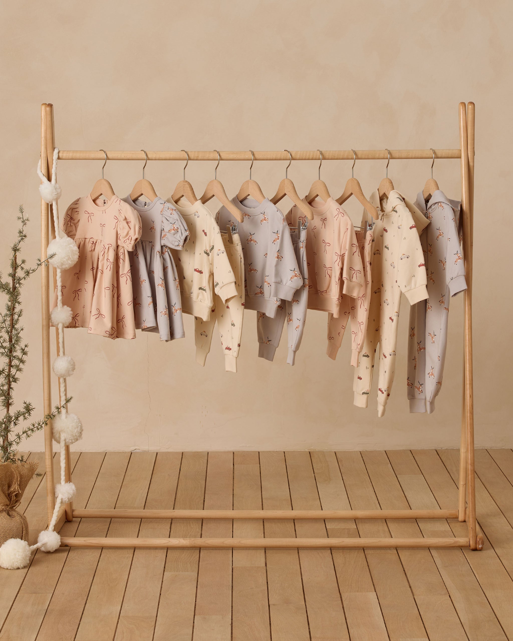 Rylee + Cru ライリーアンドクルー ベビー服 子供服  リラックスフリーススウェットシャツ　レッドボウ