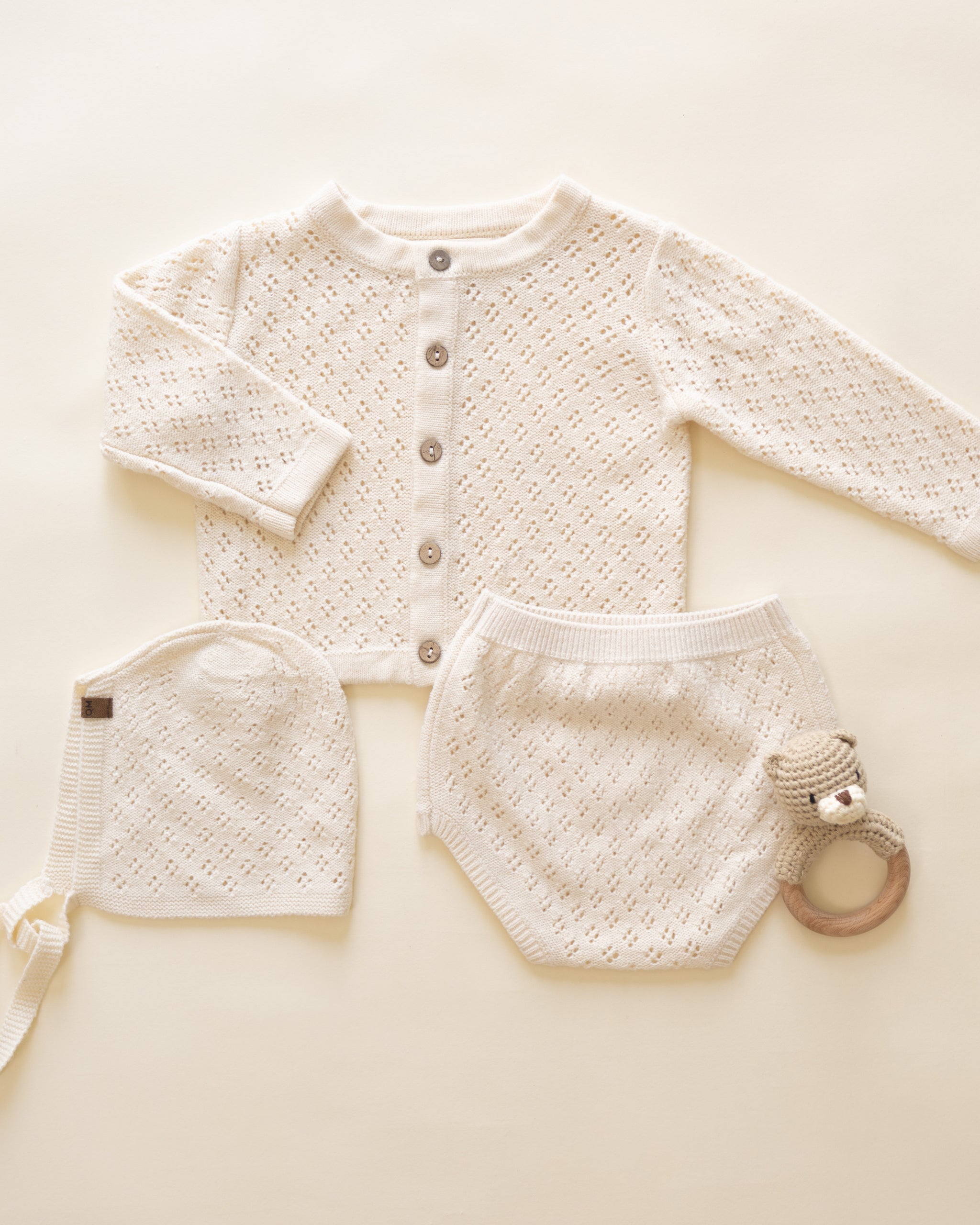 Rylee + Cru ライリーアンドクルー ベビー服 子供服  ニットカーディガン　ナチュラル