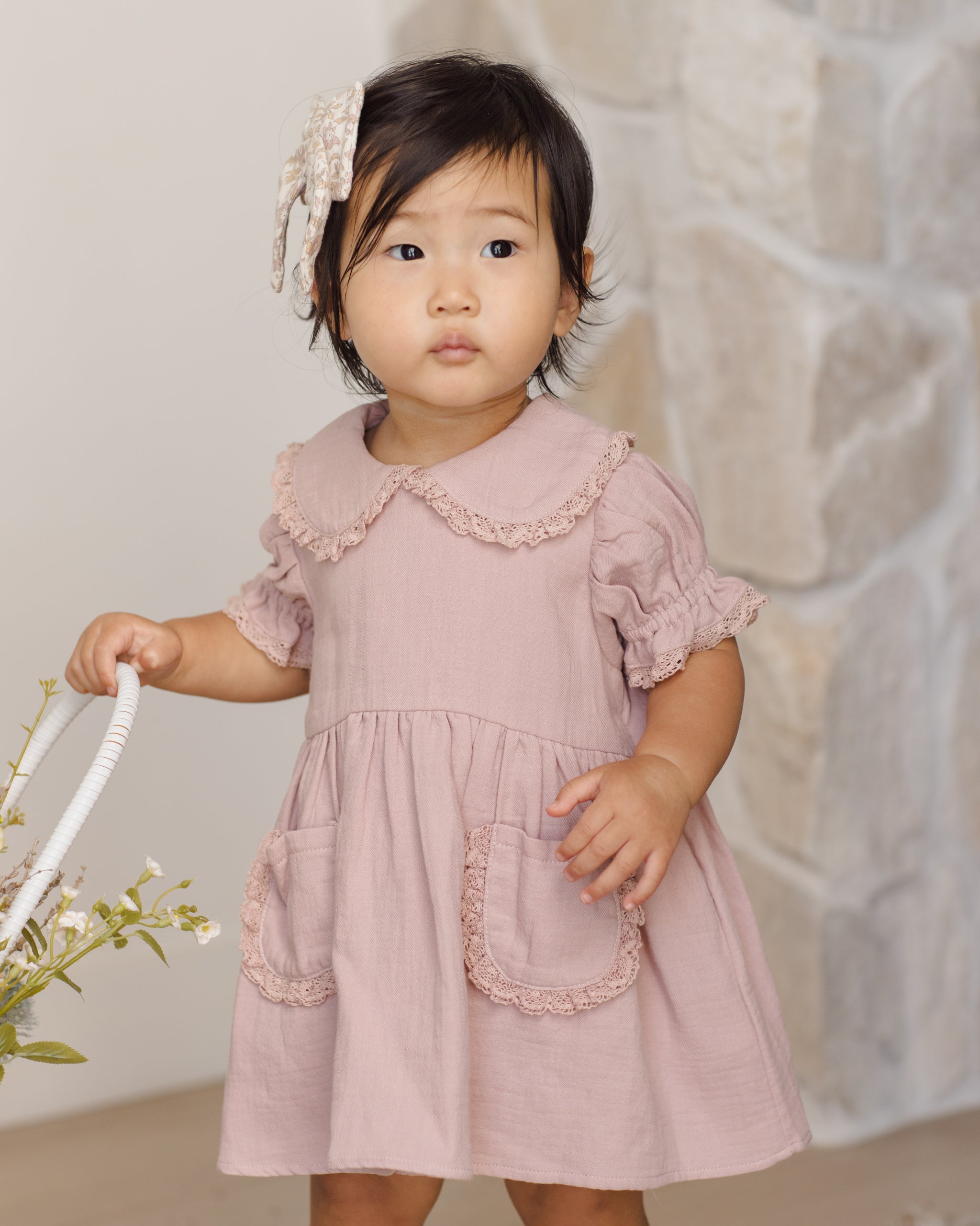 Rylee + Cru ライリーアンドクルー ベビー服 子供服 マリソルドレス　モーブ