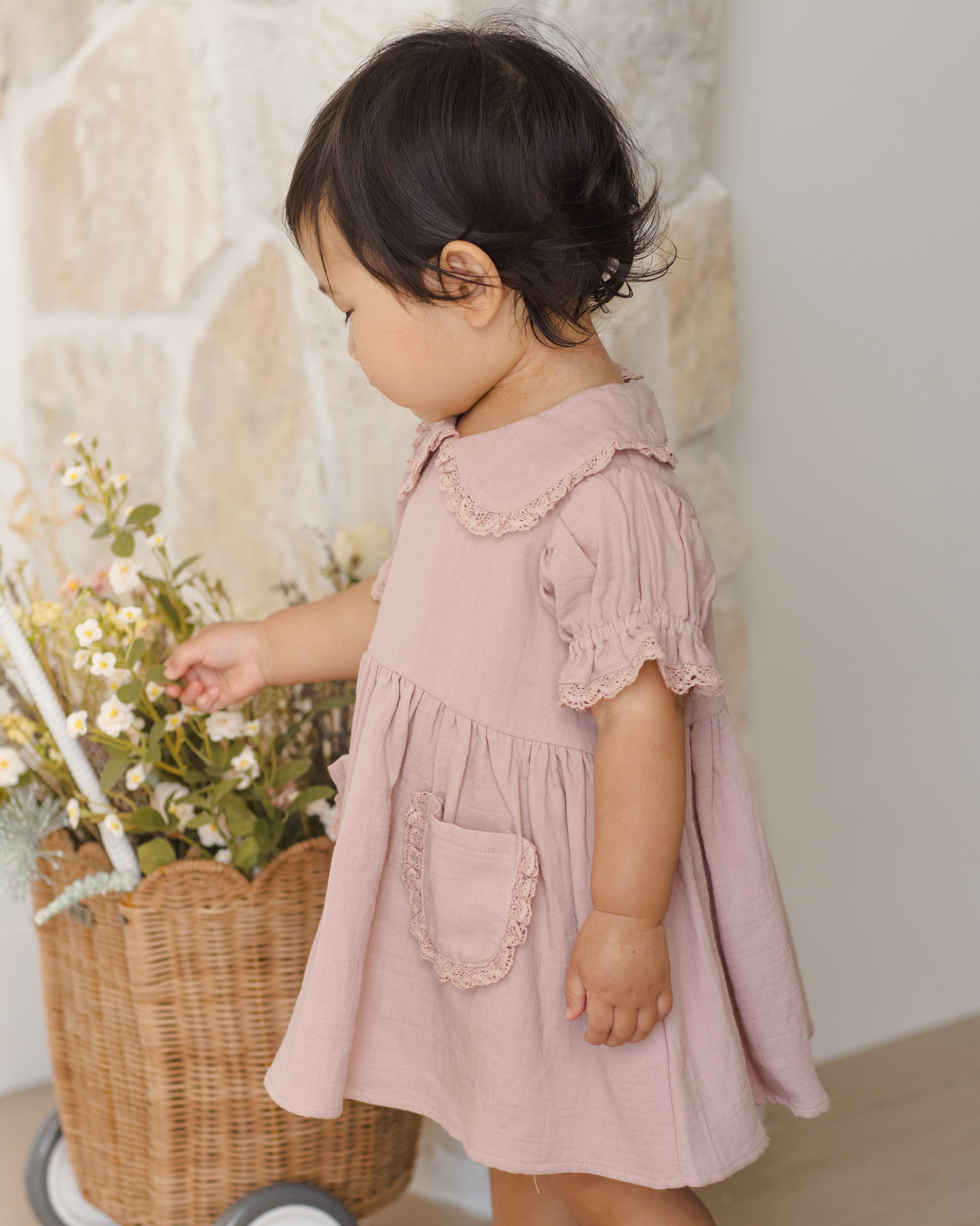 Rylee + Cru ライリーアンドクルー ベビー服 子供服 マリソルドレス　モーブ