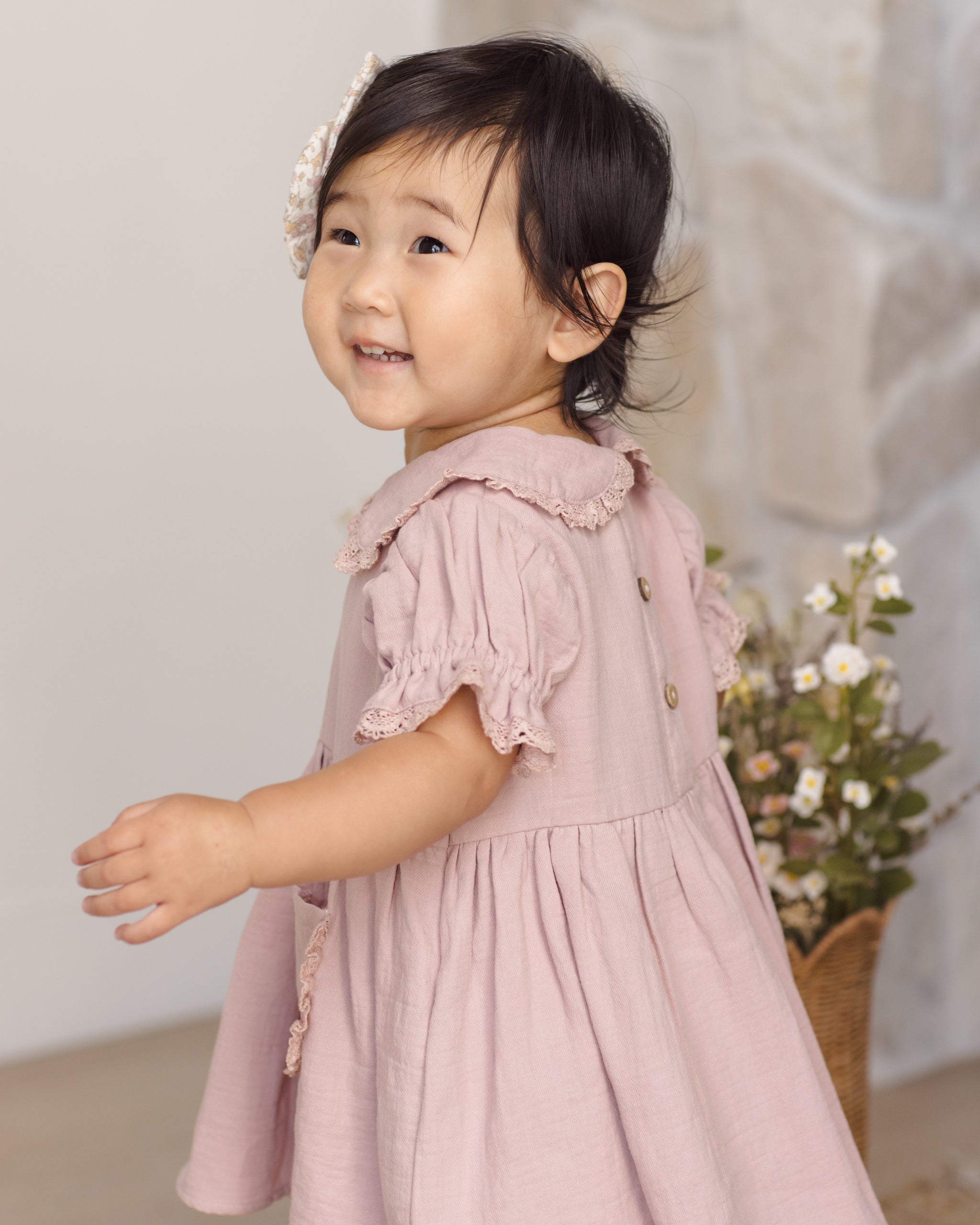 Rylee + Cru ライリーアンドクルー ベビー服 子供服 マリソルドレス　モーブ