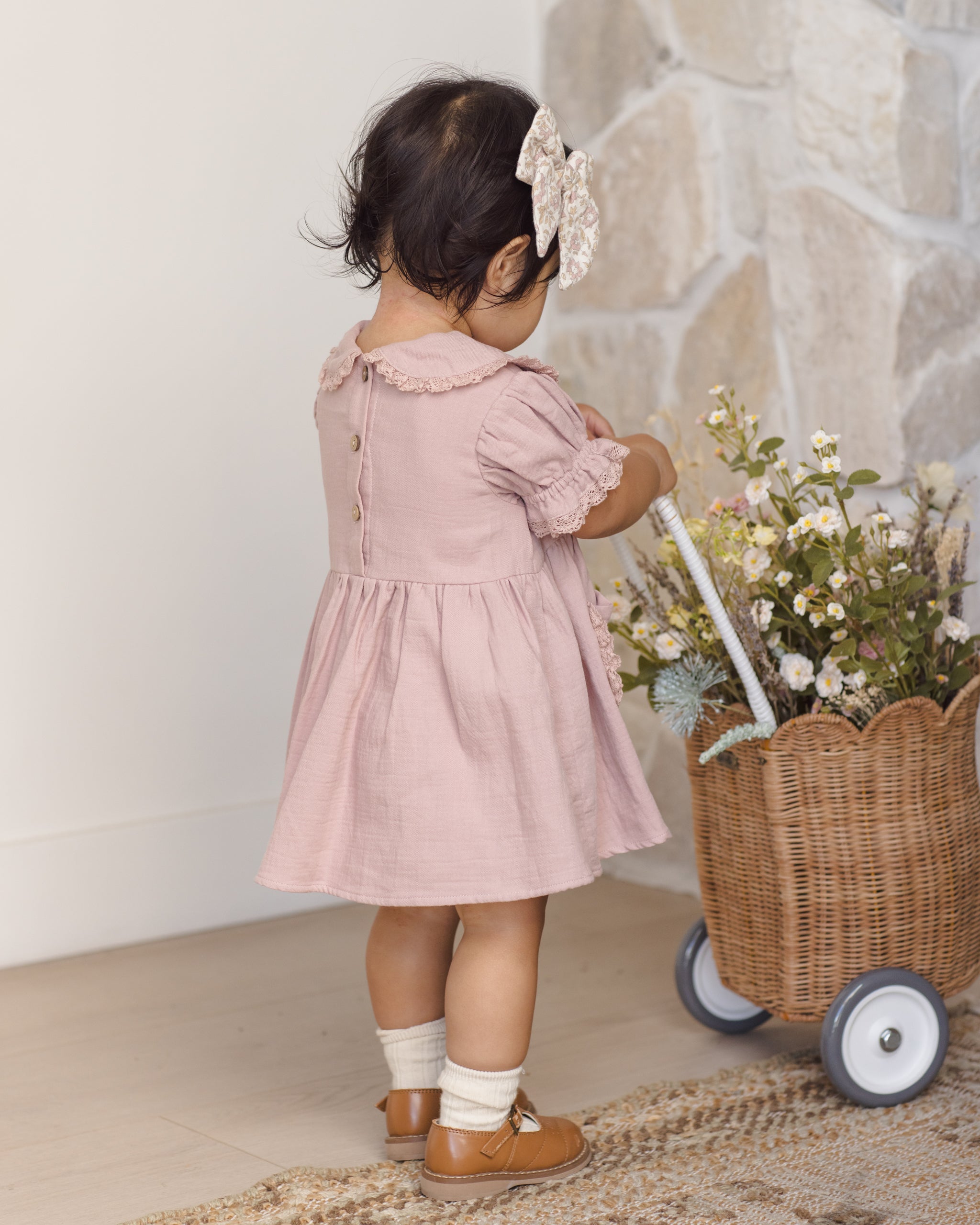 Rylee + Cru ライリーアンドクルー ベビー服 子供服 マリソルドレス　モーブ