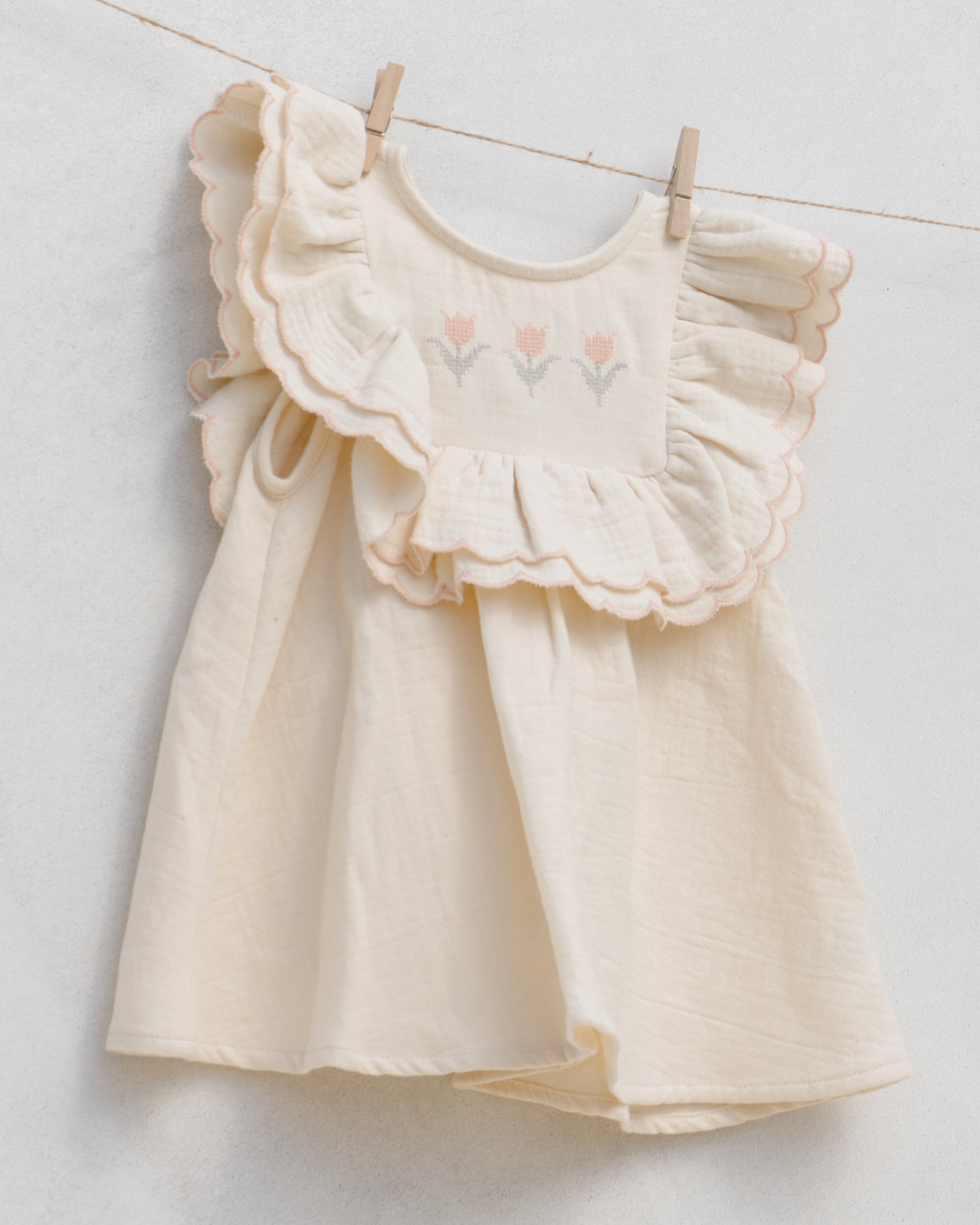 Rylee + Cru ライリーアンドクルー ベビー服 子供服 ルルドレス　ナチュラル