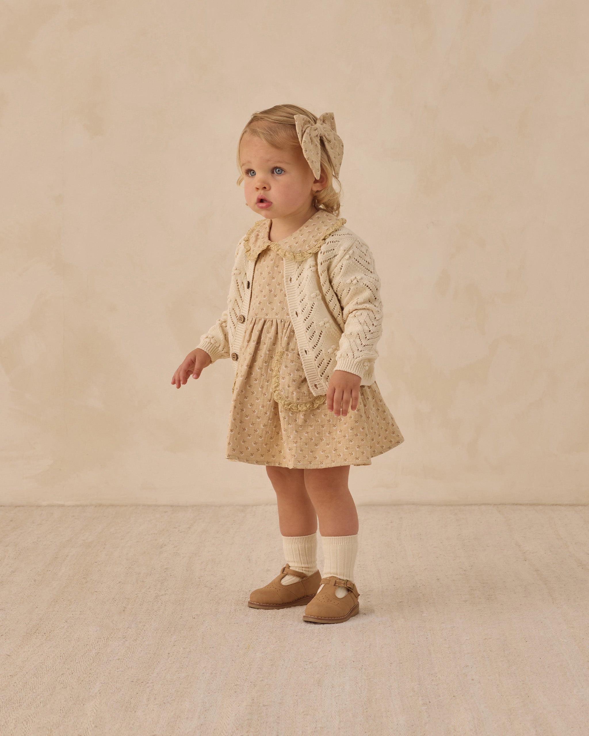 Rylee + Cru ライリーアンドクルー ベビー服 子供服 ニットカーディガン　ナチュラル