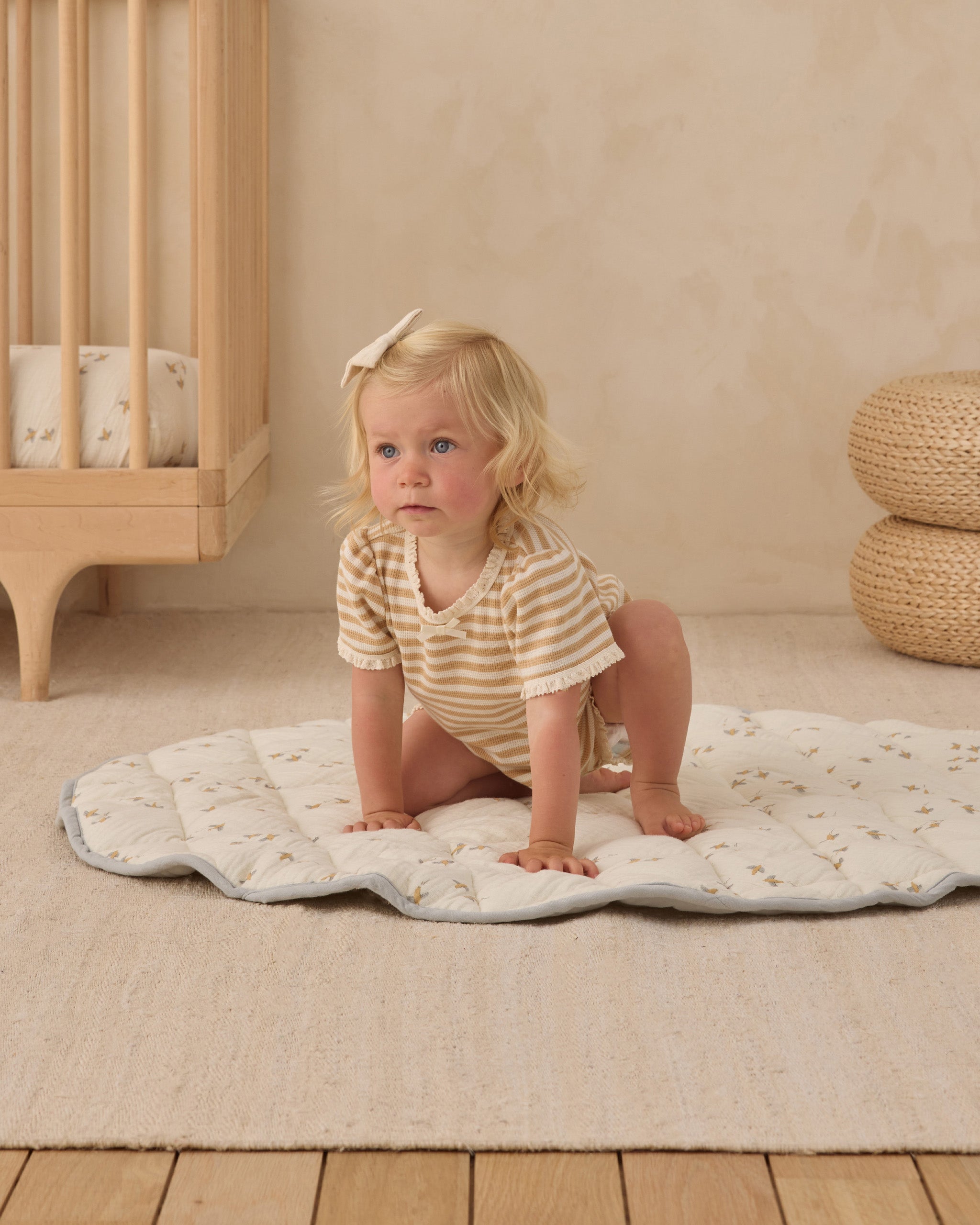 Rylee + Cru ライリーアンドクルー ベビー服 子供服 ルビーセット　バタースコッチストライプ