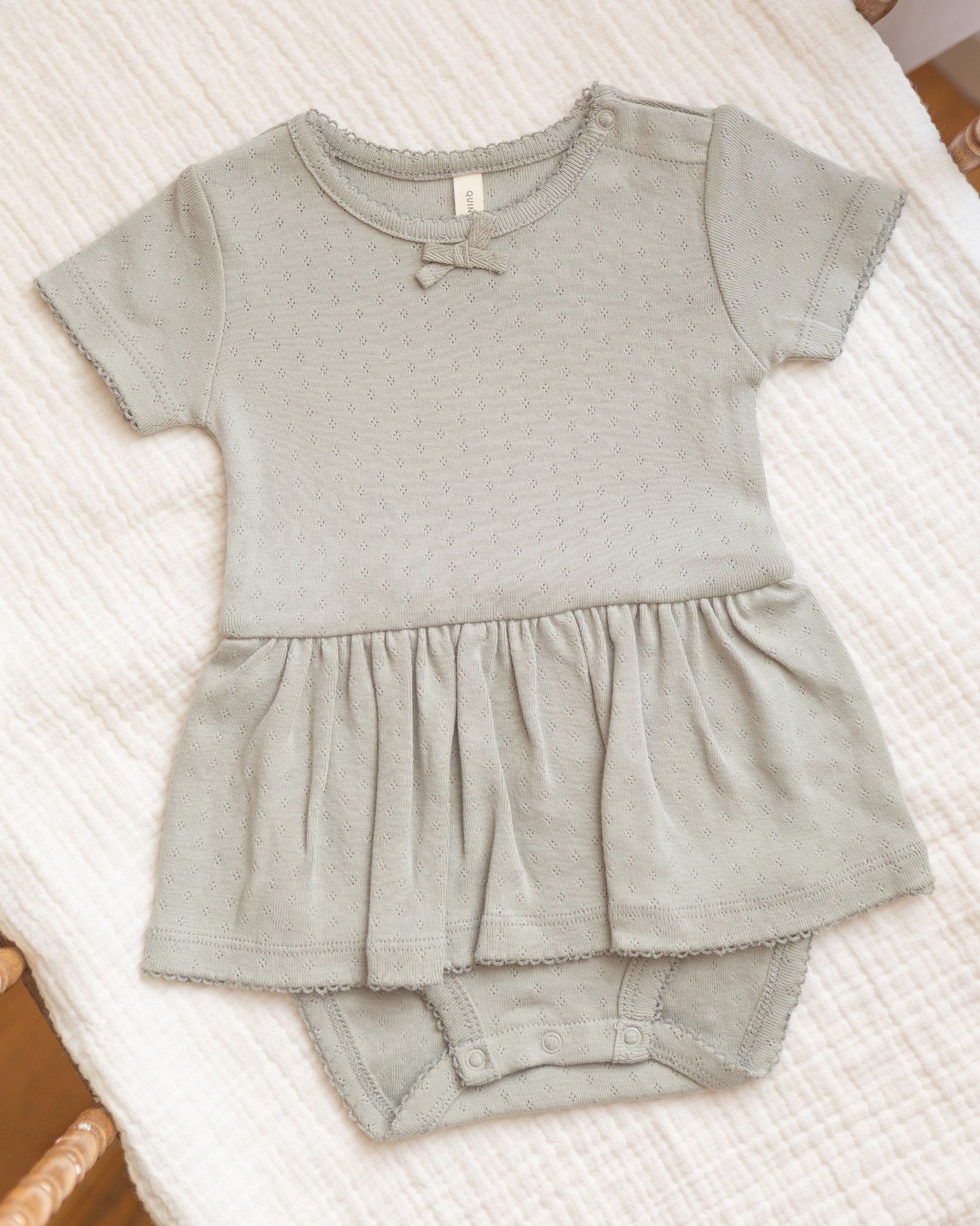 Rylee + Cru ライリーアンドクルー ベビー服 子供服 ポインテールスカートボディスーツ　セージ