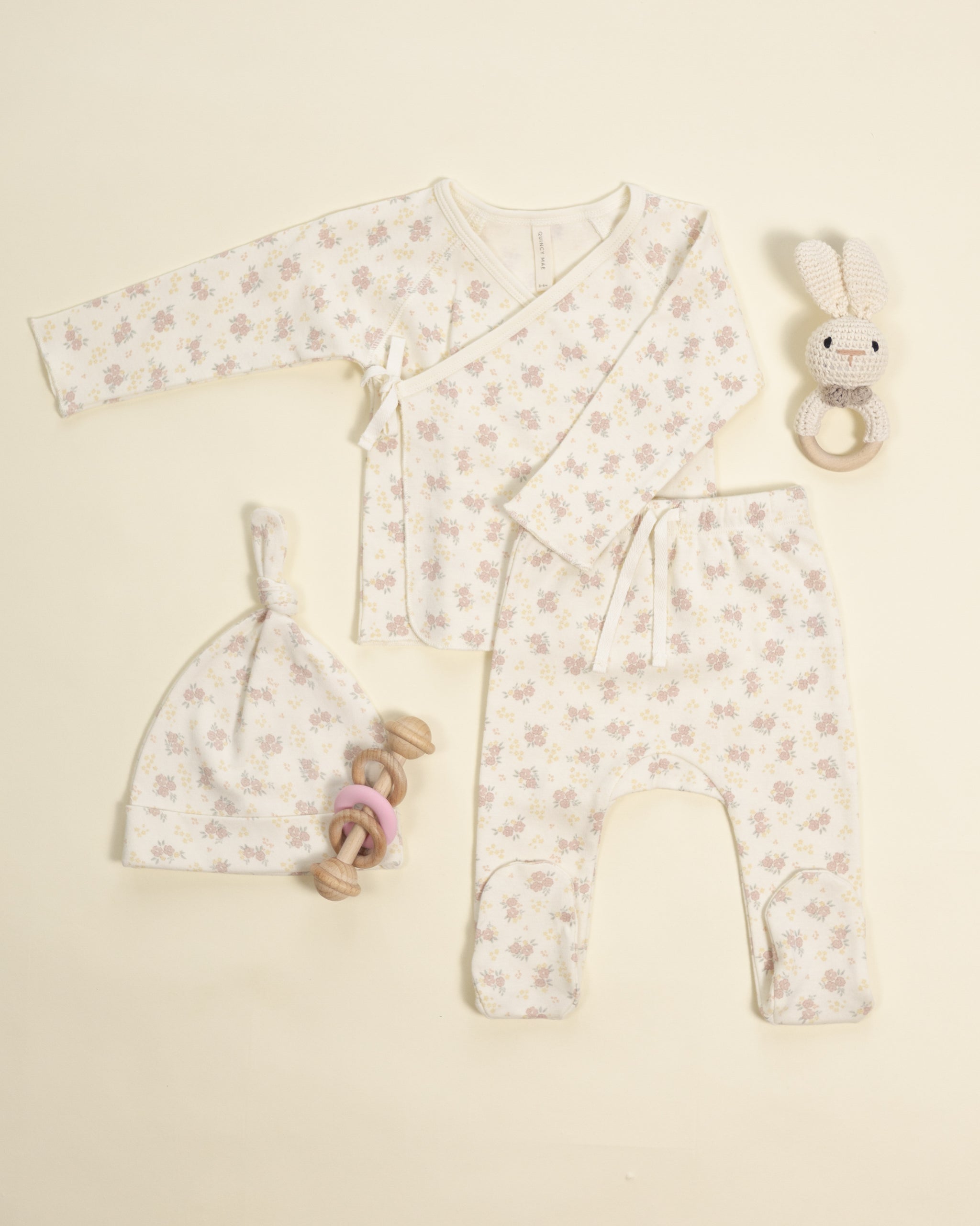 Rylee + Cru ライリーアンドクルー ベビー服 子供服 ノットベビーハット　フラワーフィールド