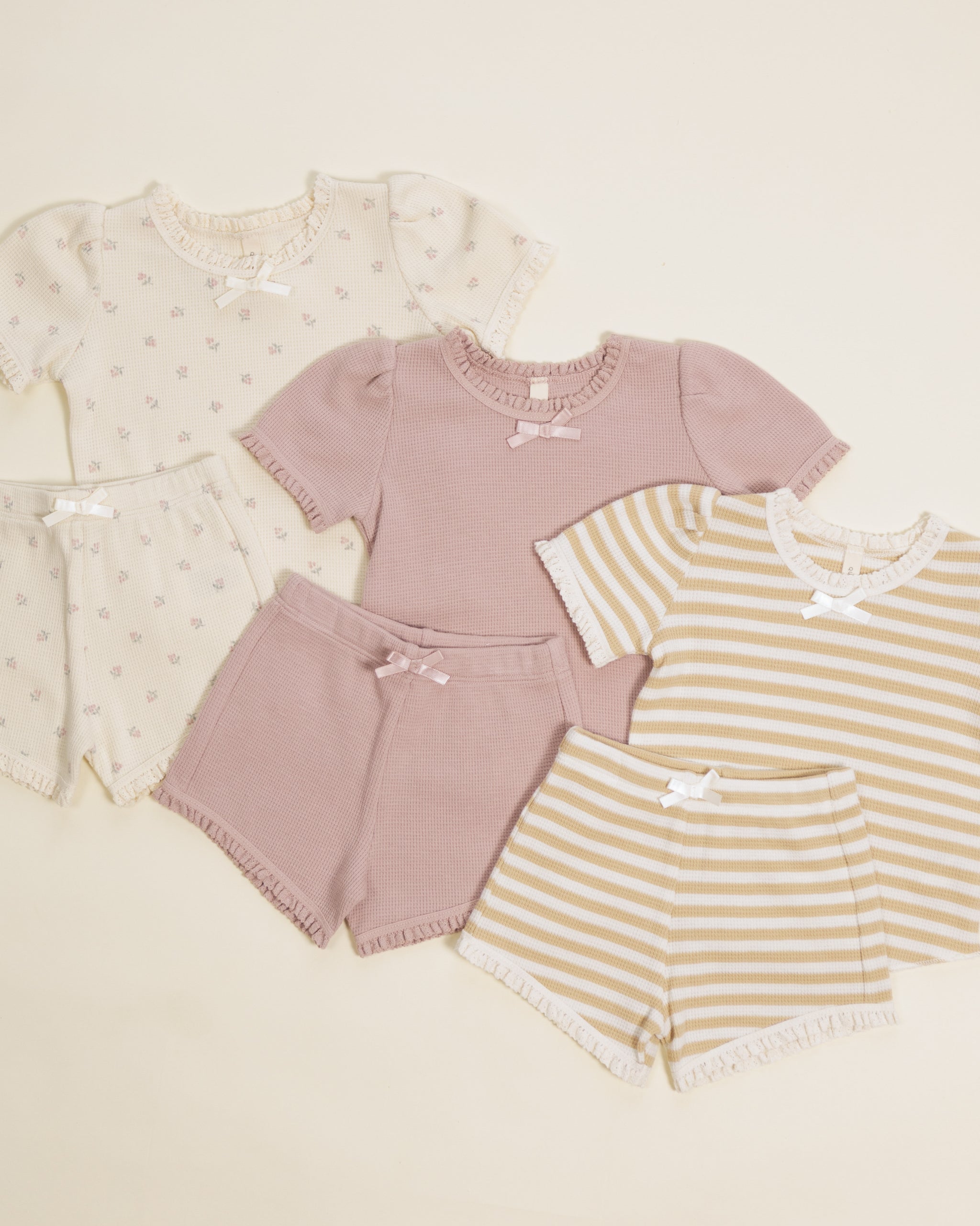 Rylee + Cru ライリーアンドクルー ベビー服 子供服 ルビーセット　バタースコッチストライプ