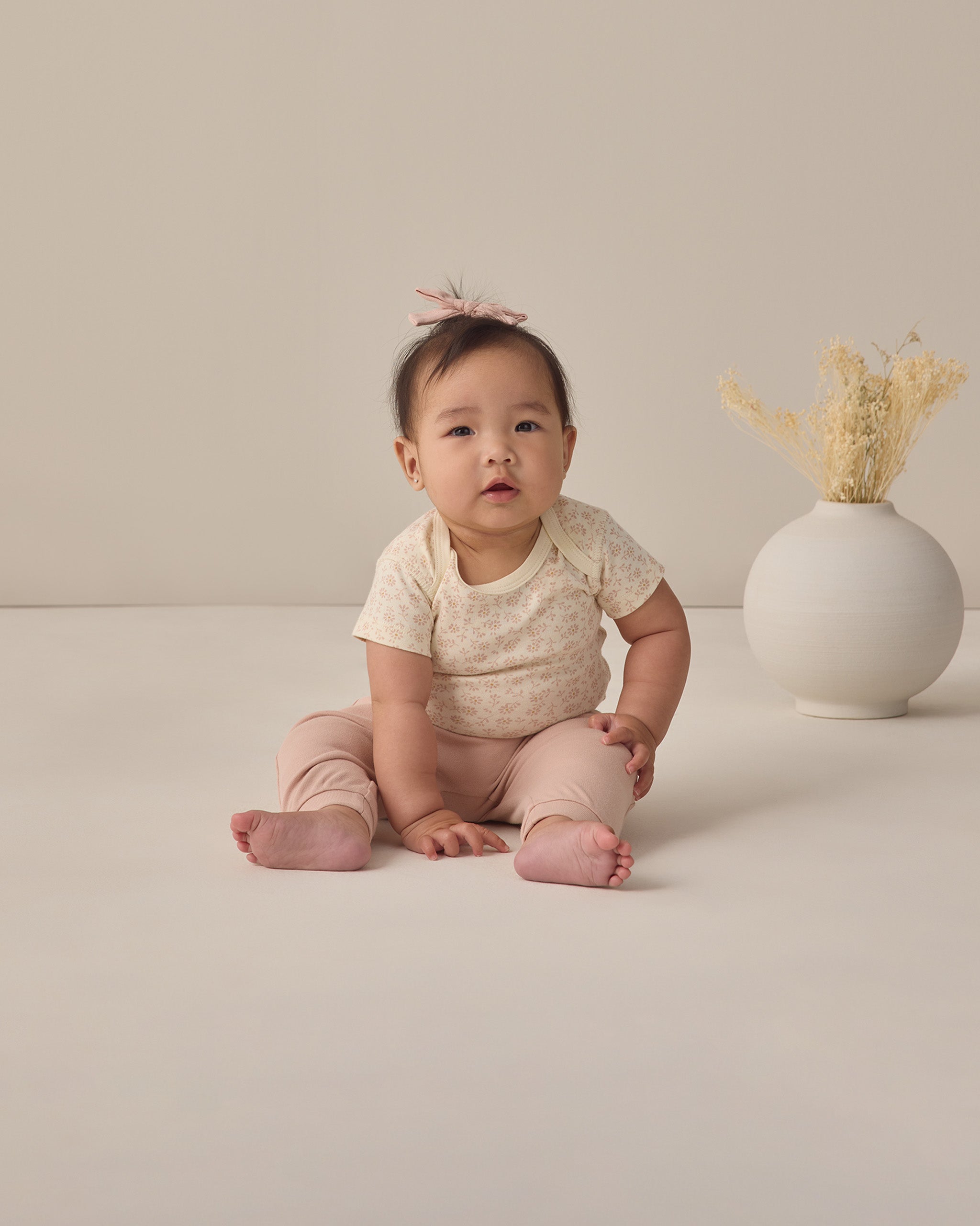 Rylee + Cru ライリーアンドクルー ベビー服 子供服 ボウダブルクリップセット 3コ　スカイ、ブラッシュ、ポピー