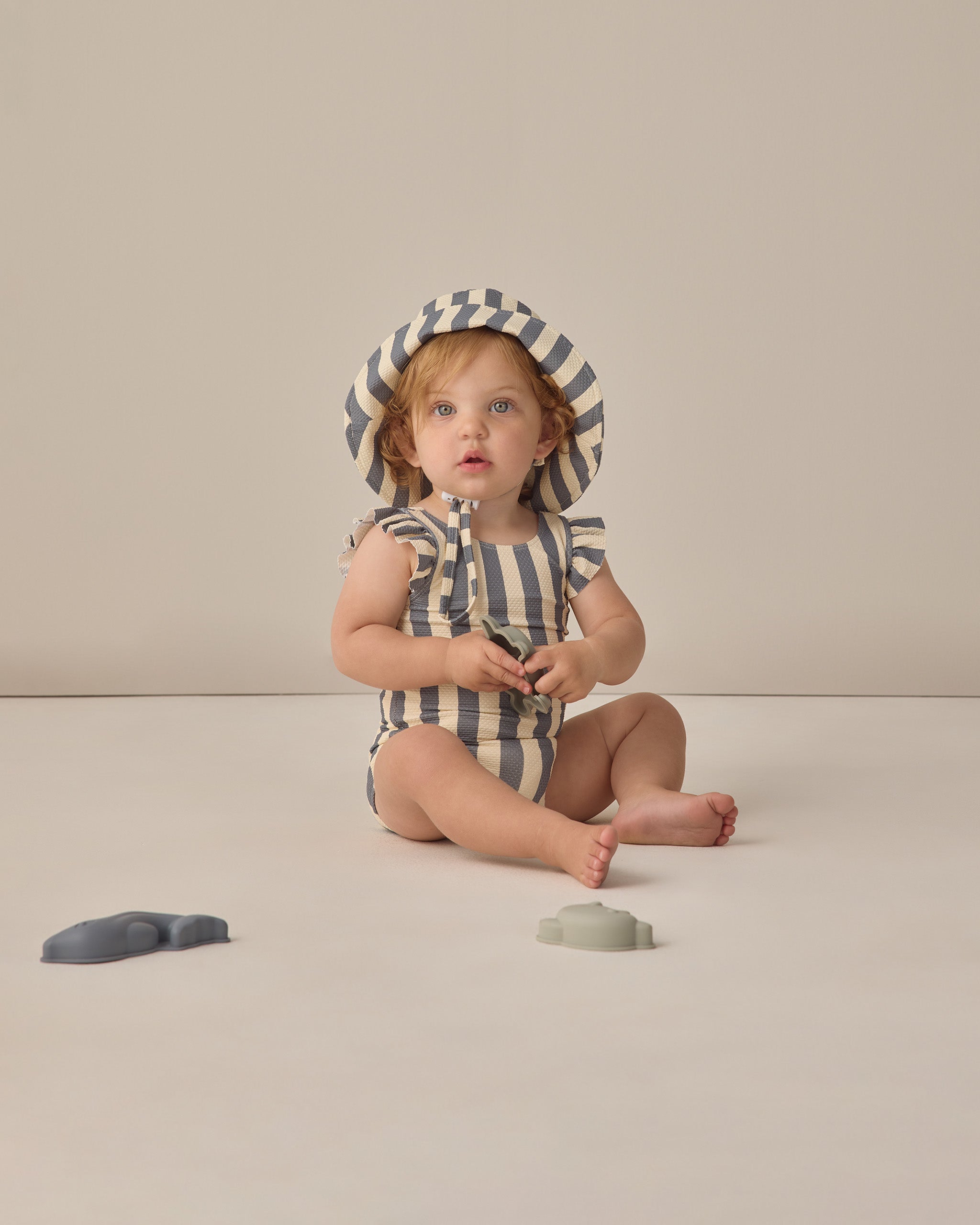 Rylee + Cru ライリーアンドクルー ベビー服 子供服 バケットハット　レトロストライプオーシャン