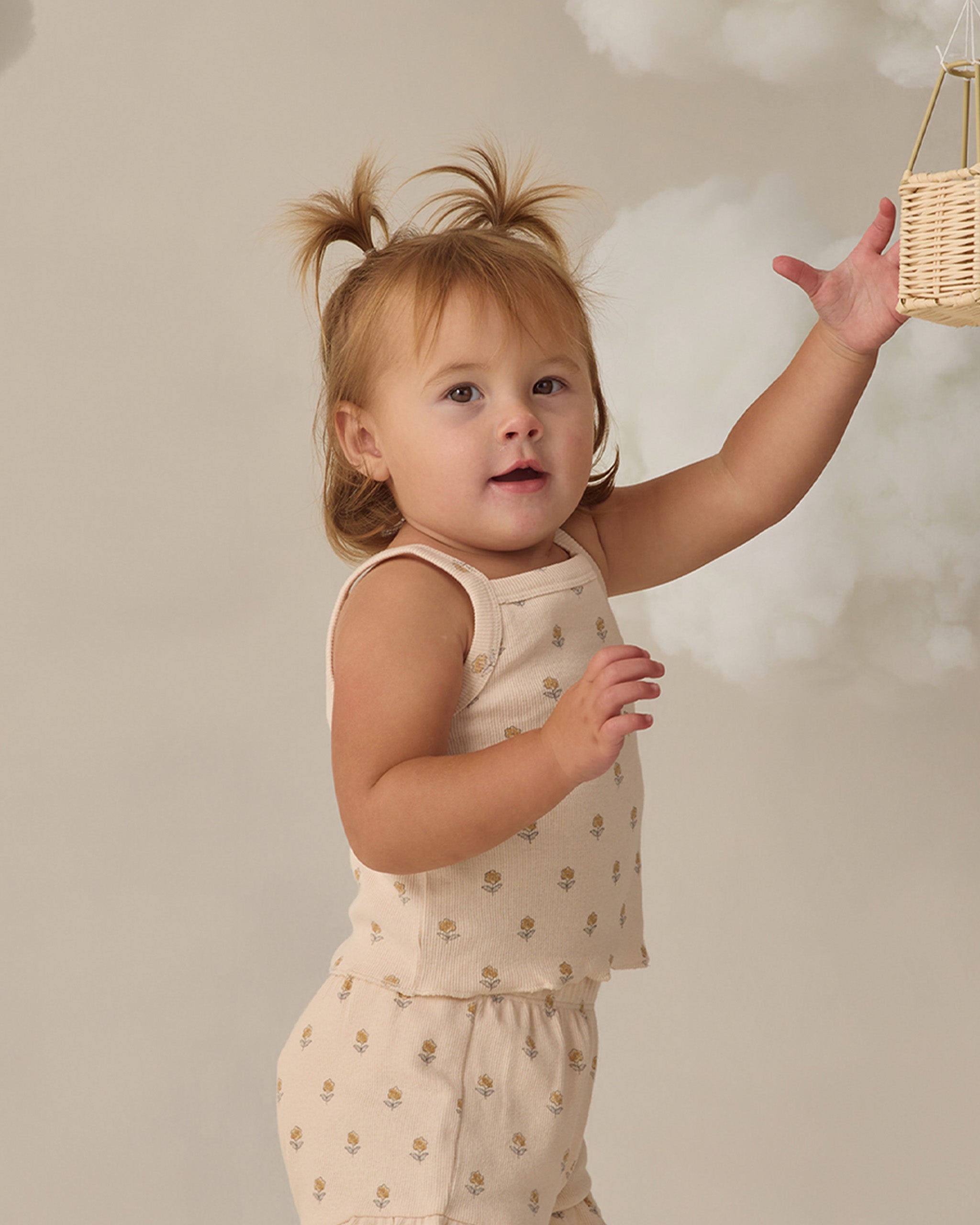 Rylee + Cru ライリーアンドクルー ベビー服 子供服 エヴィ タンクトップ + ショーツ セット　バターカップ