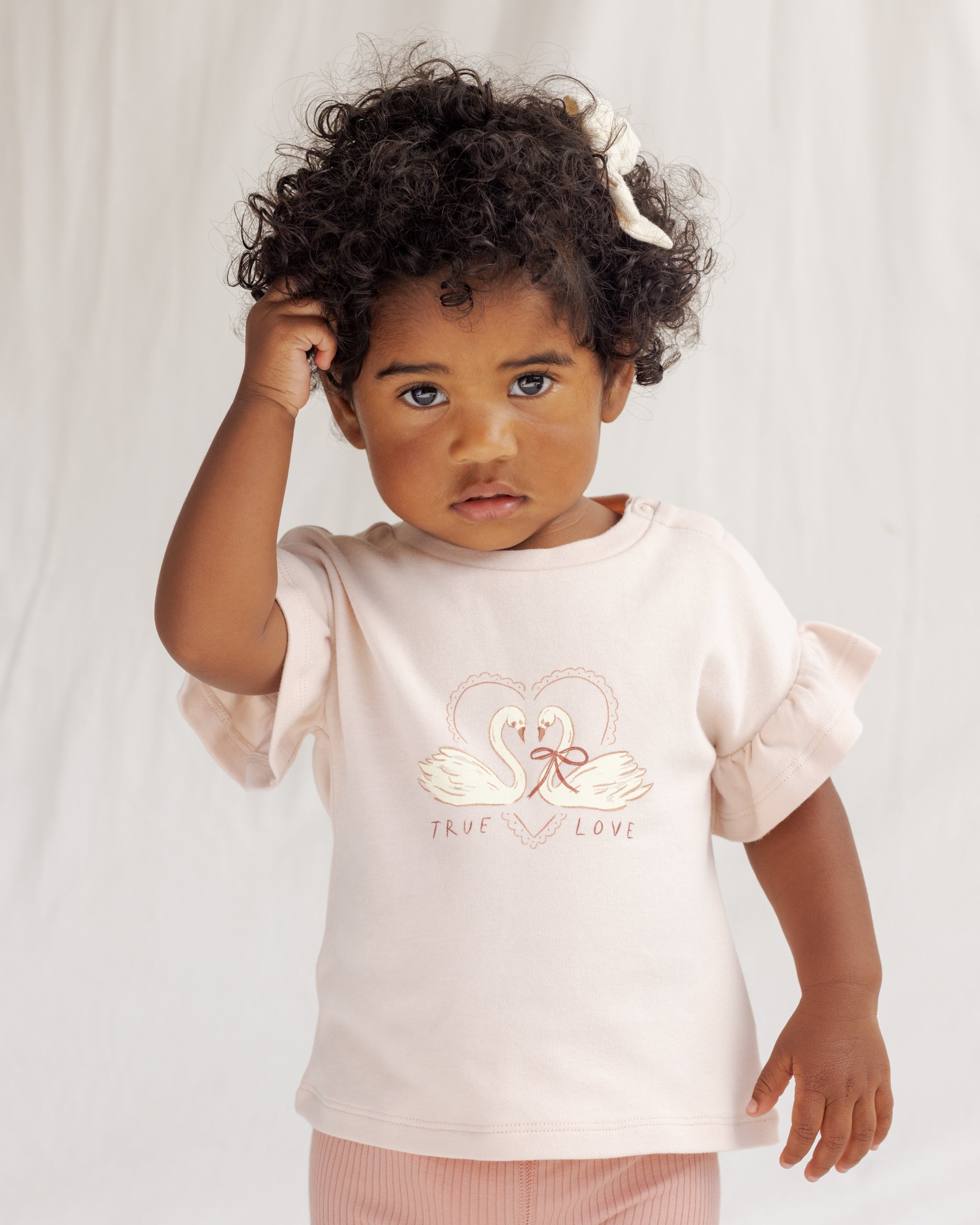 Rylee + Cru ライリーアンドクルー ベビー服 子供服　フラッターTシャツ　スワン