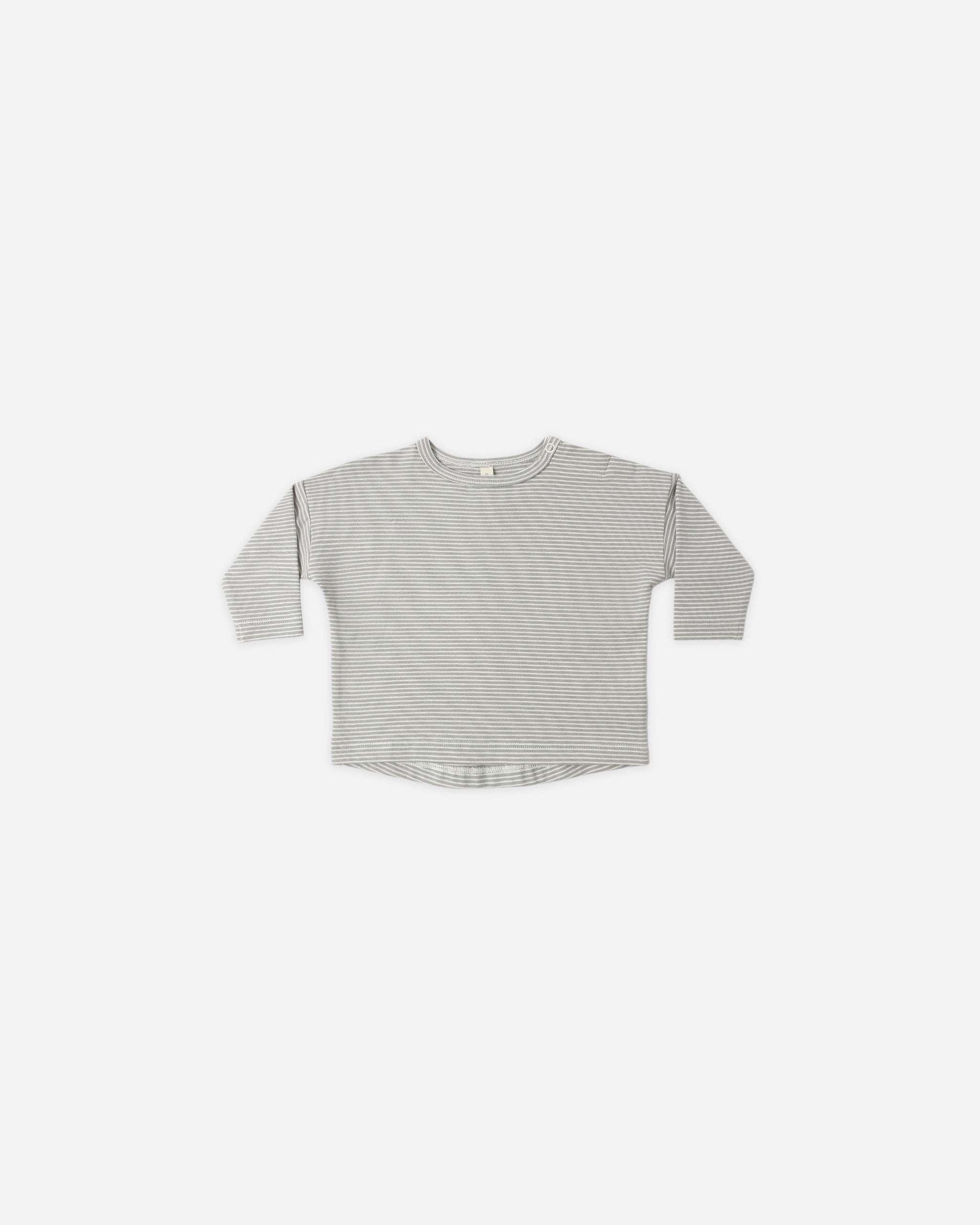 Rylee + Cru ライリーアンドクルー ベビー服 子供服 ロングスリーブTシャツ　セージマイクロストライプ