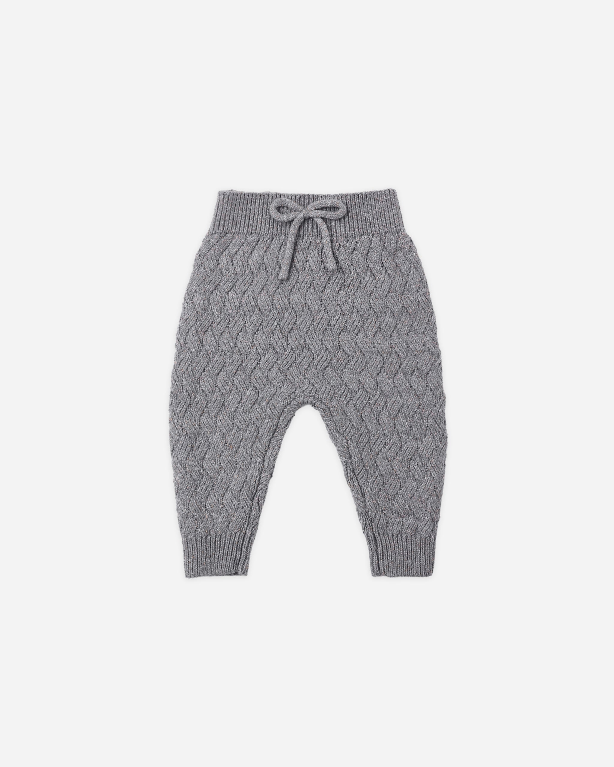 ニットパンツ ヘザードスレート