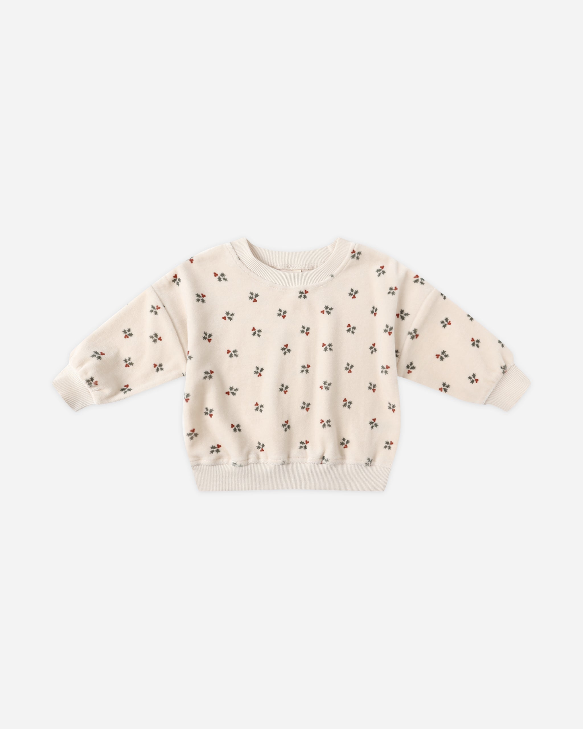 Rylee + Cru ライリーアンドクルー ベビー服 子供服  ベロア リラックス スウェットシャツ　ホリーベリー