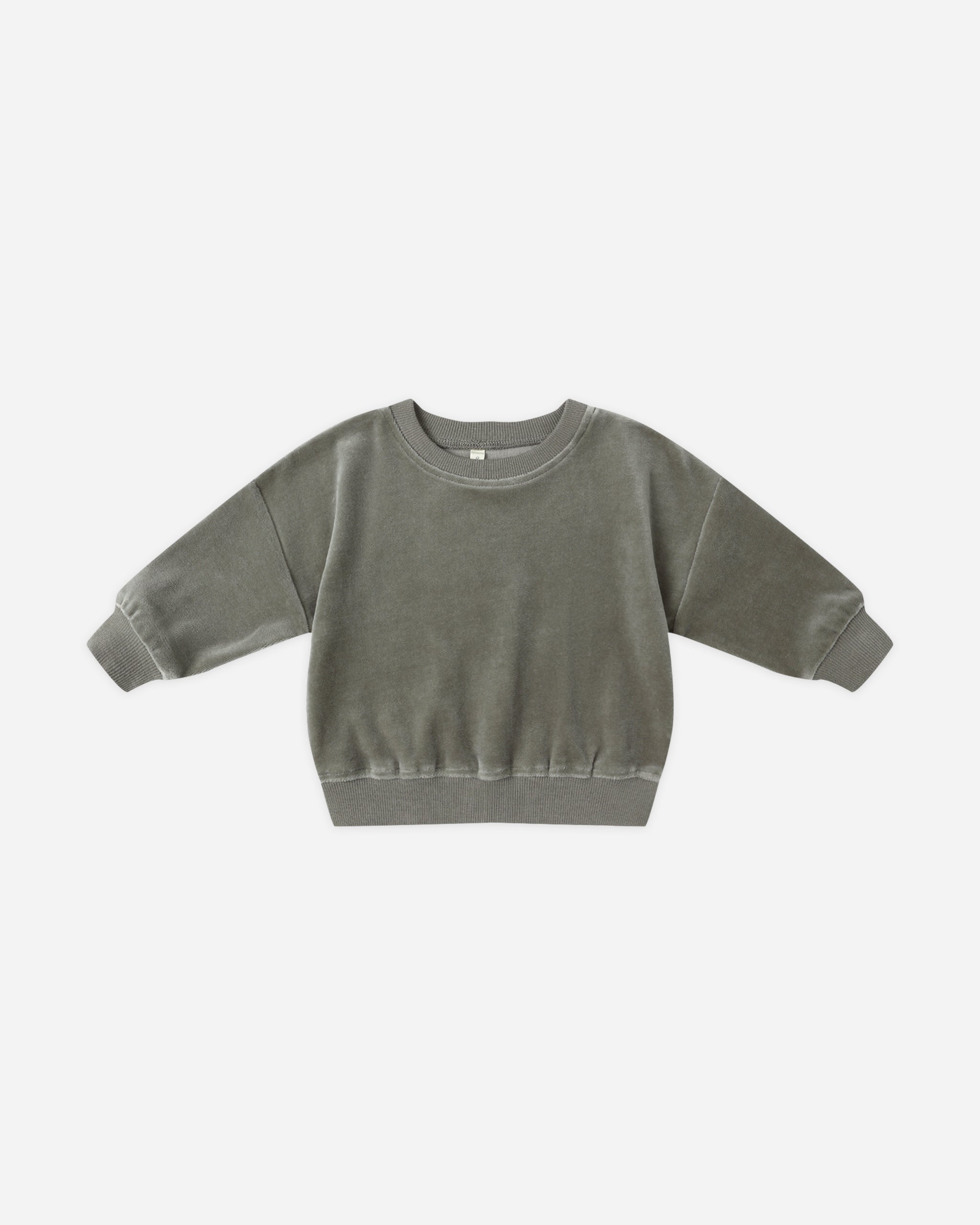Rylee + Cru ライリーアンドクルー ベビー服 子供服  ベロア リラックス スウェットシャツ　フォレスト
