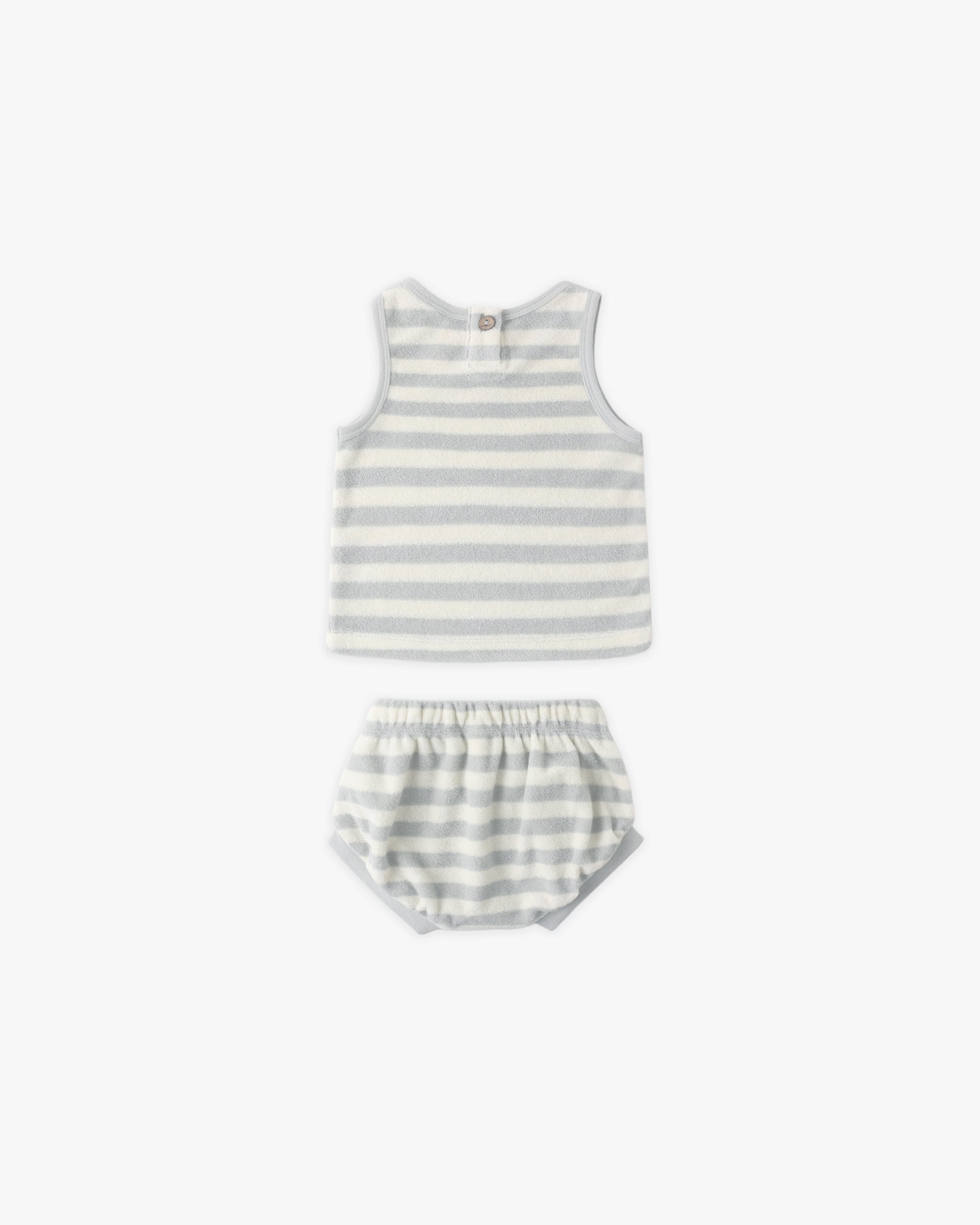 Rylee + Cru ライリーアンドクルー ベビー服 子供服 テリータンクトップ+ショートセット　スカイストライプ