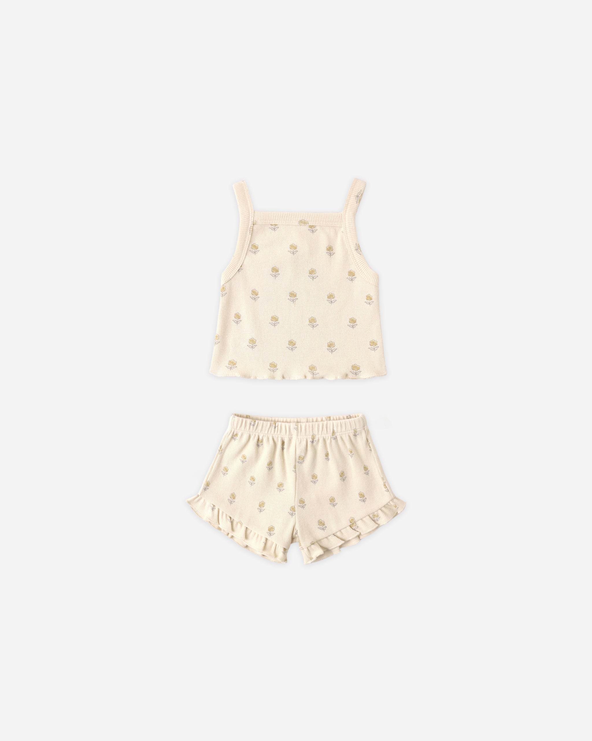 Rylee + Cru ライリーアンドクルー ベビー服 子供服 エヴィ タンクトップ + ショーツ セット　バターカップ
