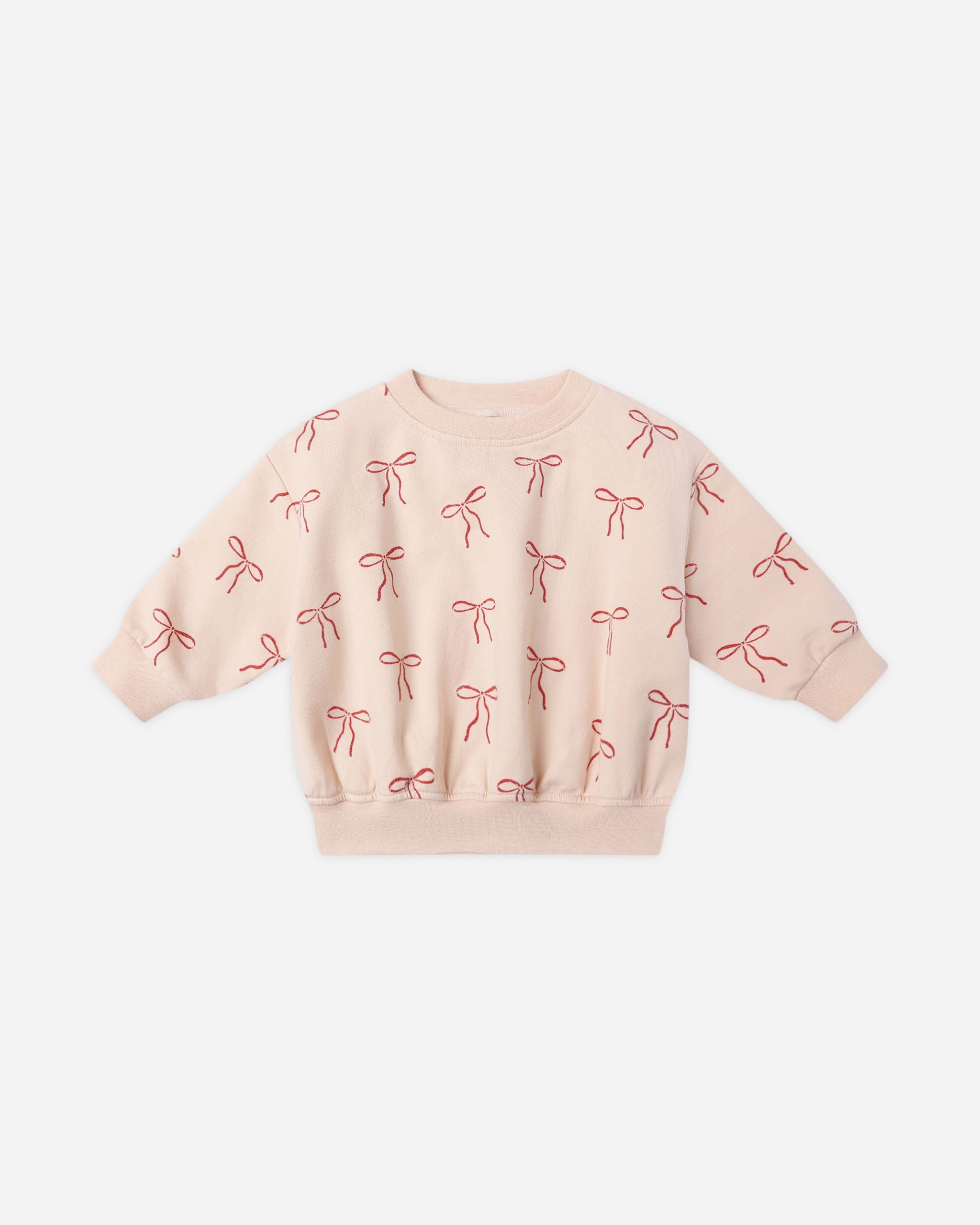 Rylee + Cru ライリーアンドクルー ベビー服 子供服  リラックスフリーススウェットシャツ　レッドボウ