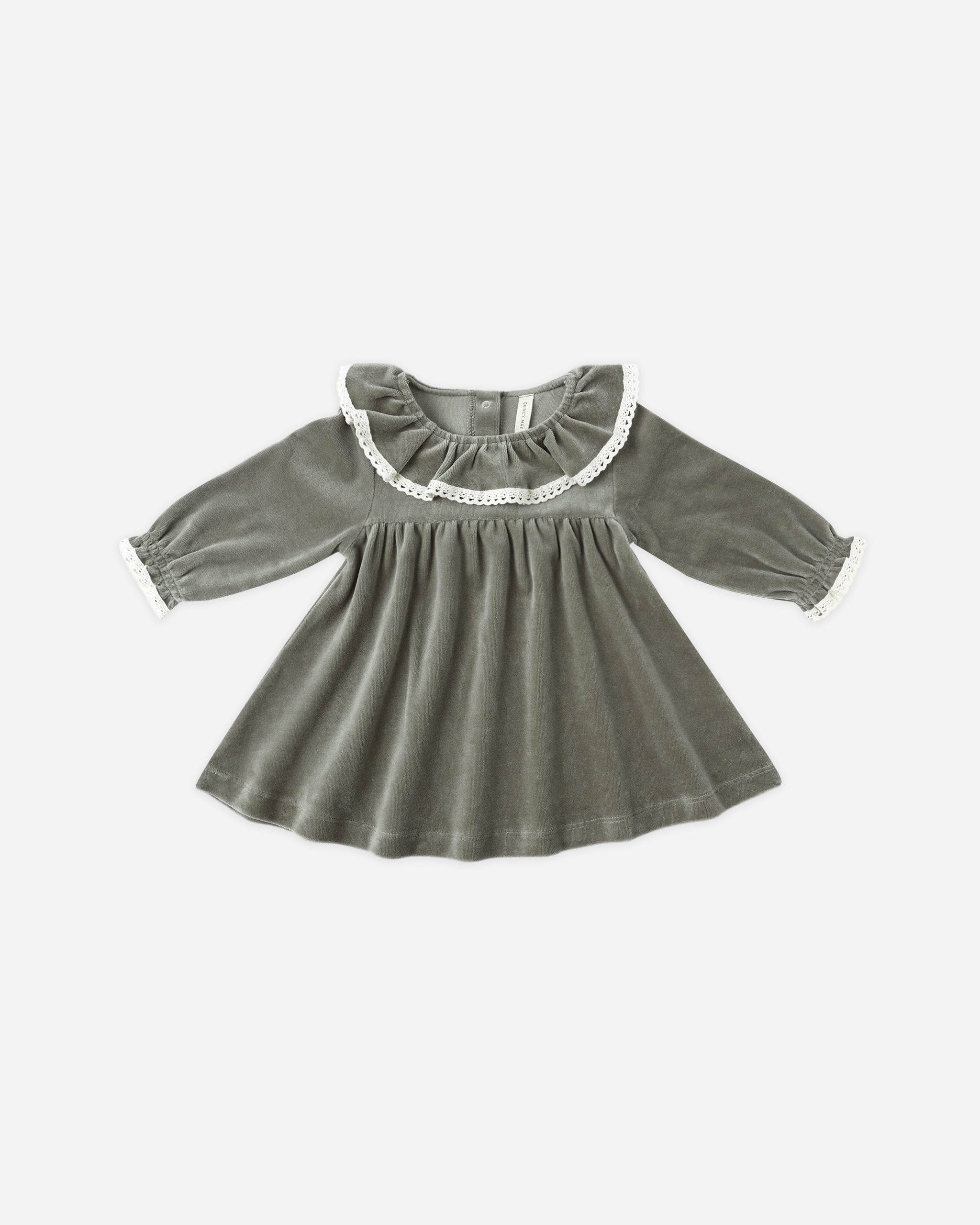 Rylee + Cru ライリーアンドクルー ベビー服 子供服  ベロアベビードレス　フォレスト