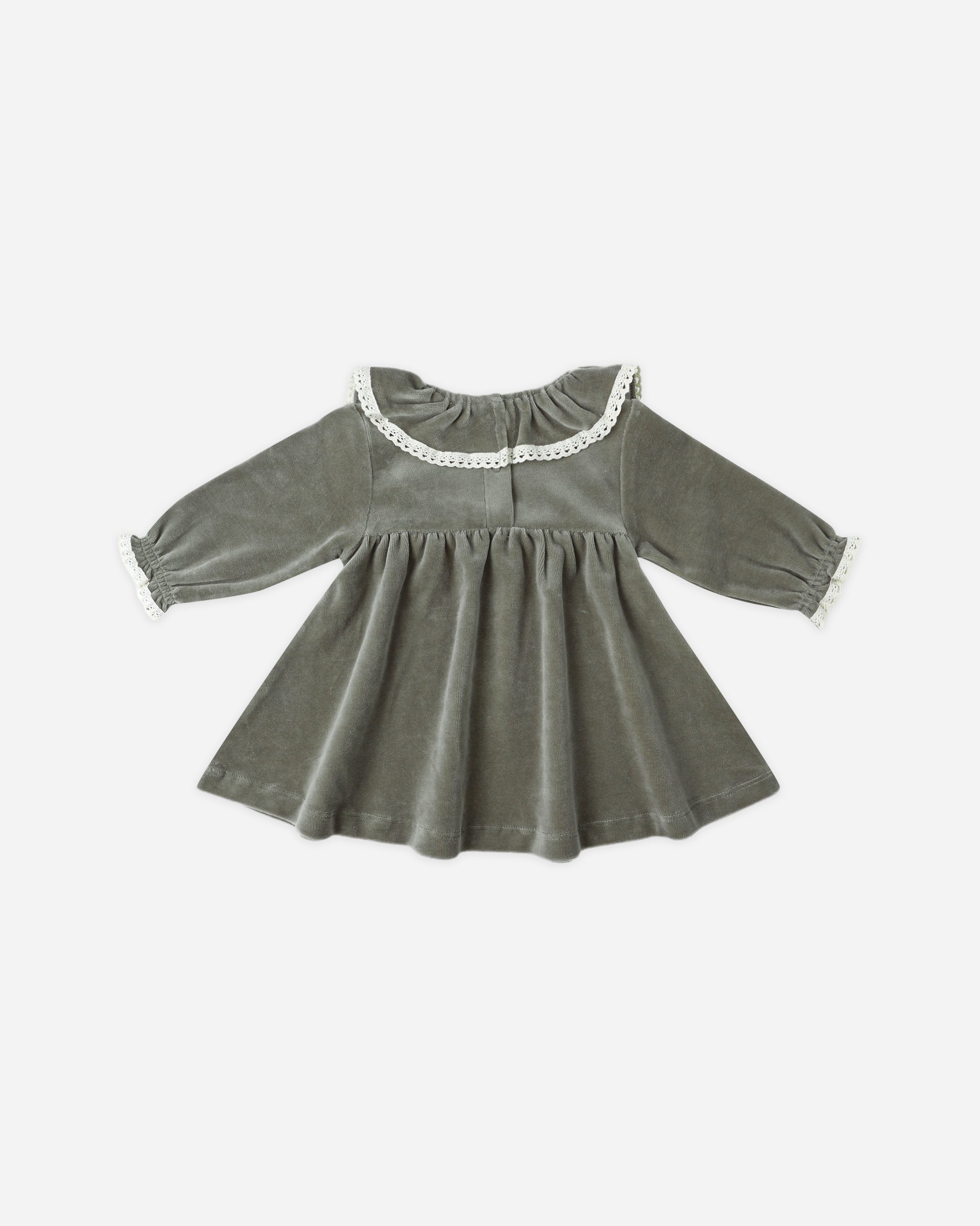 Rylee + Cru ライリーアンドクルー ベビー服 子供服  ベロアベビードレス　フォレスト