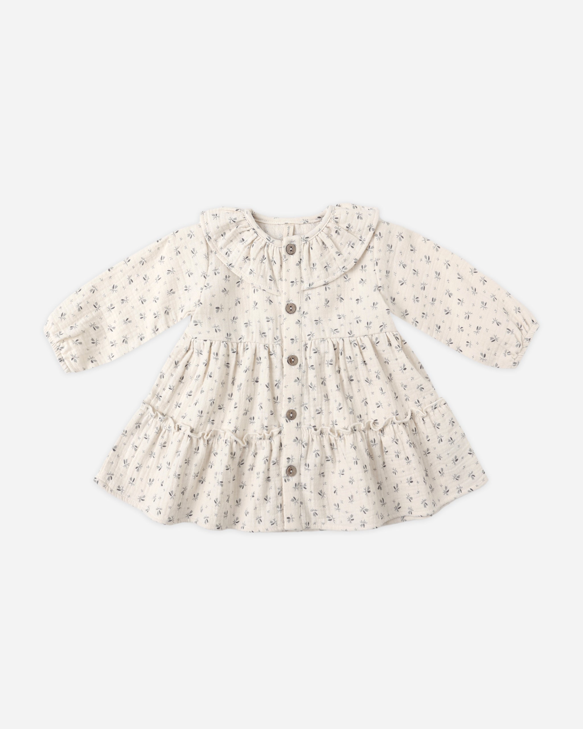 Rylee + Cru ライリーアンドクルー ベビー服 子供服  ラッフルカラーボタンドレス　ブルーベル