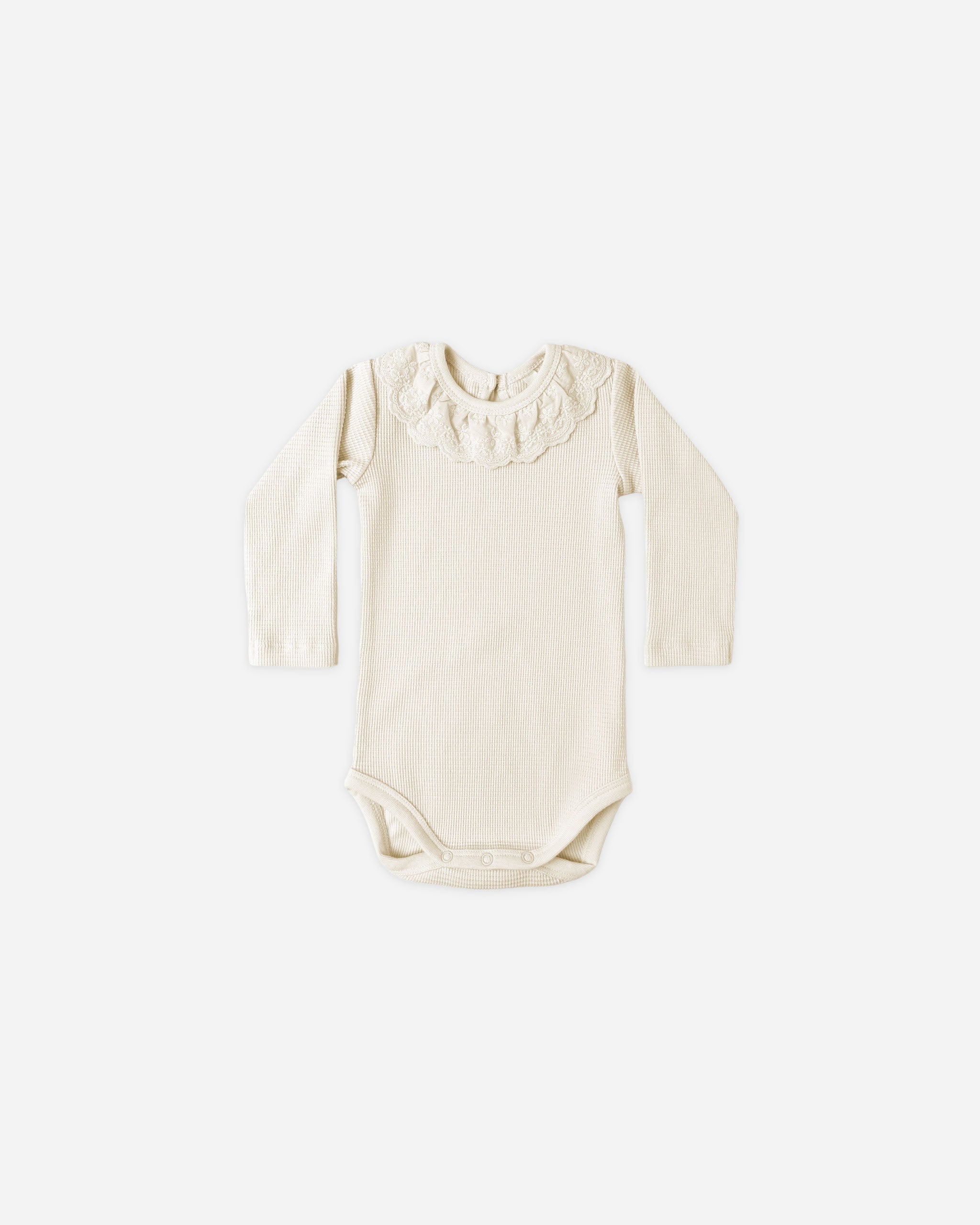 Rylee + Cru ライリーアンドクルー ベビー服 子供服  ラッフルカラーボディスーツ　ナチュラル