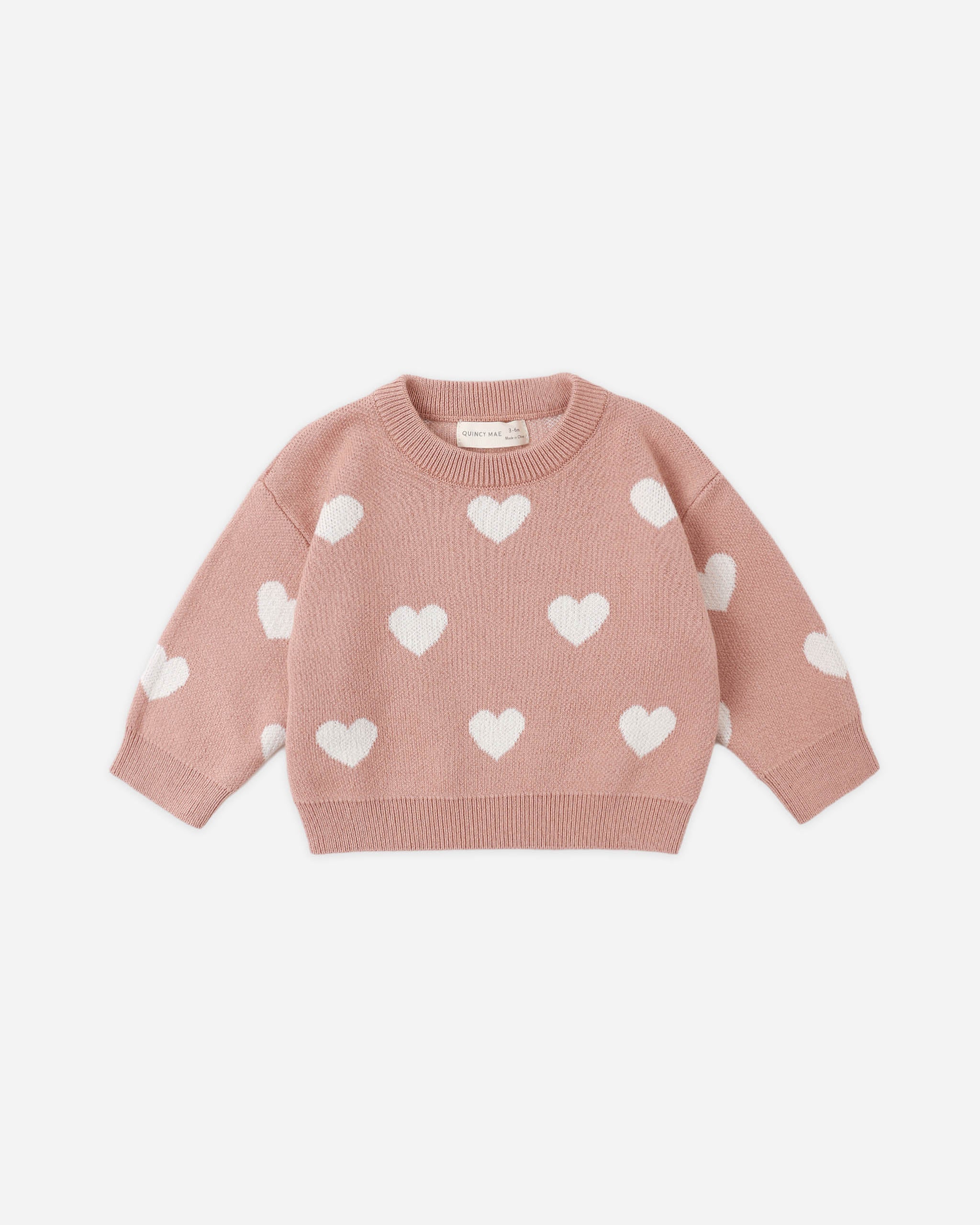 Rylee + Cru ライリーアンドクルー ベビー服 子供服　ハートニットセーター　ピンク